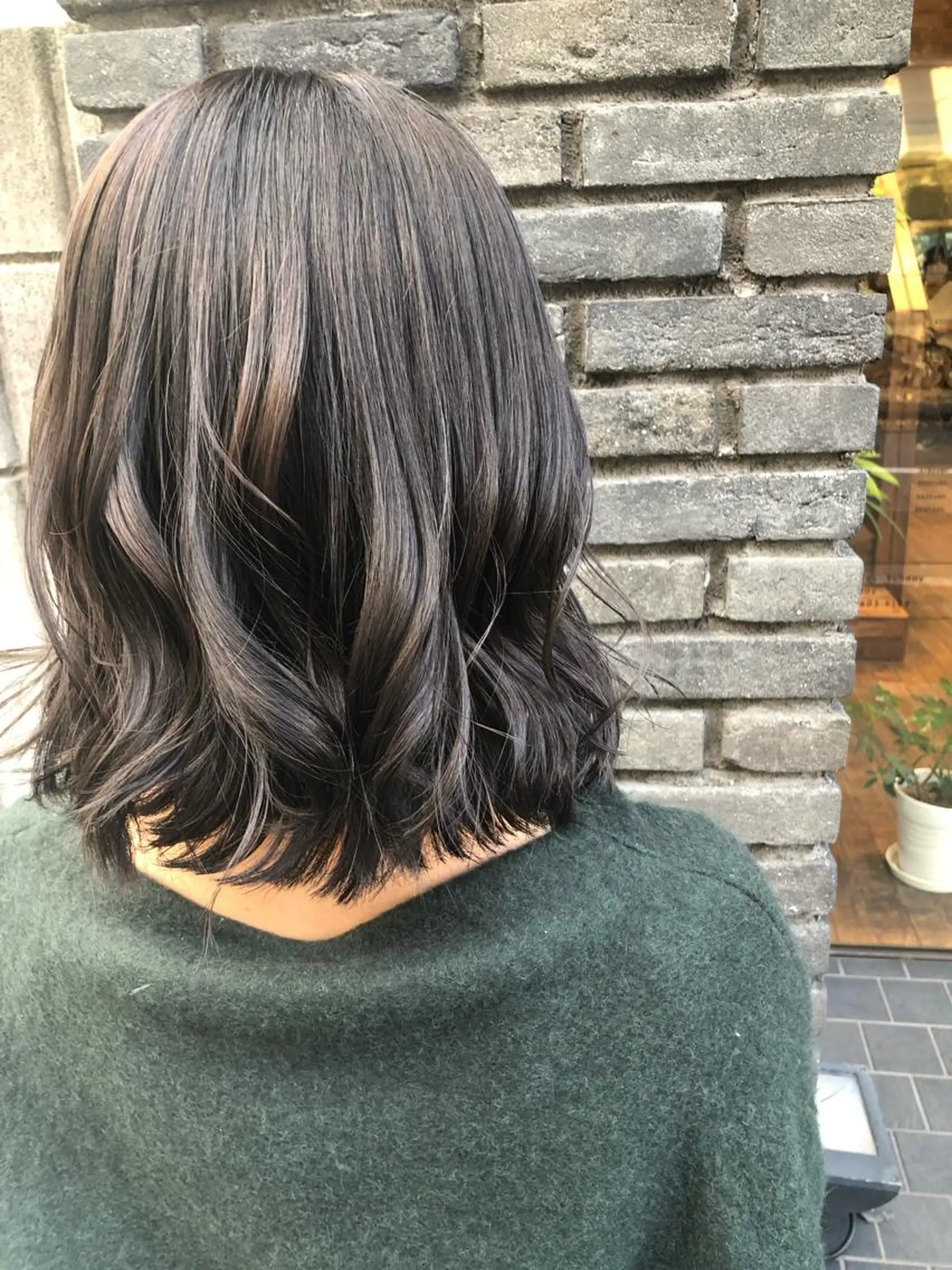 ミディアム カット ヘアカラー 佐伯 凌太郎のヘアスタイル