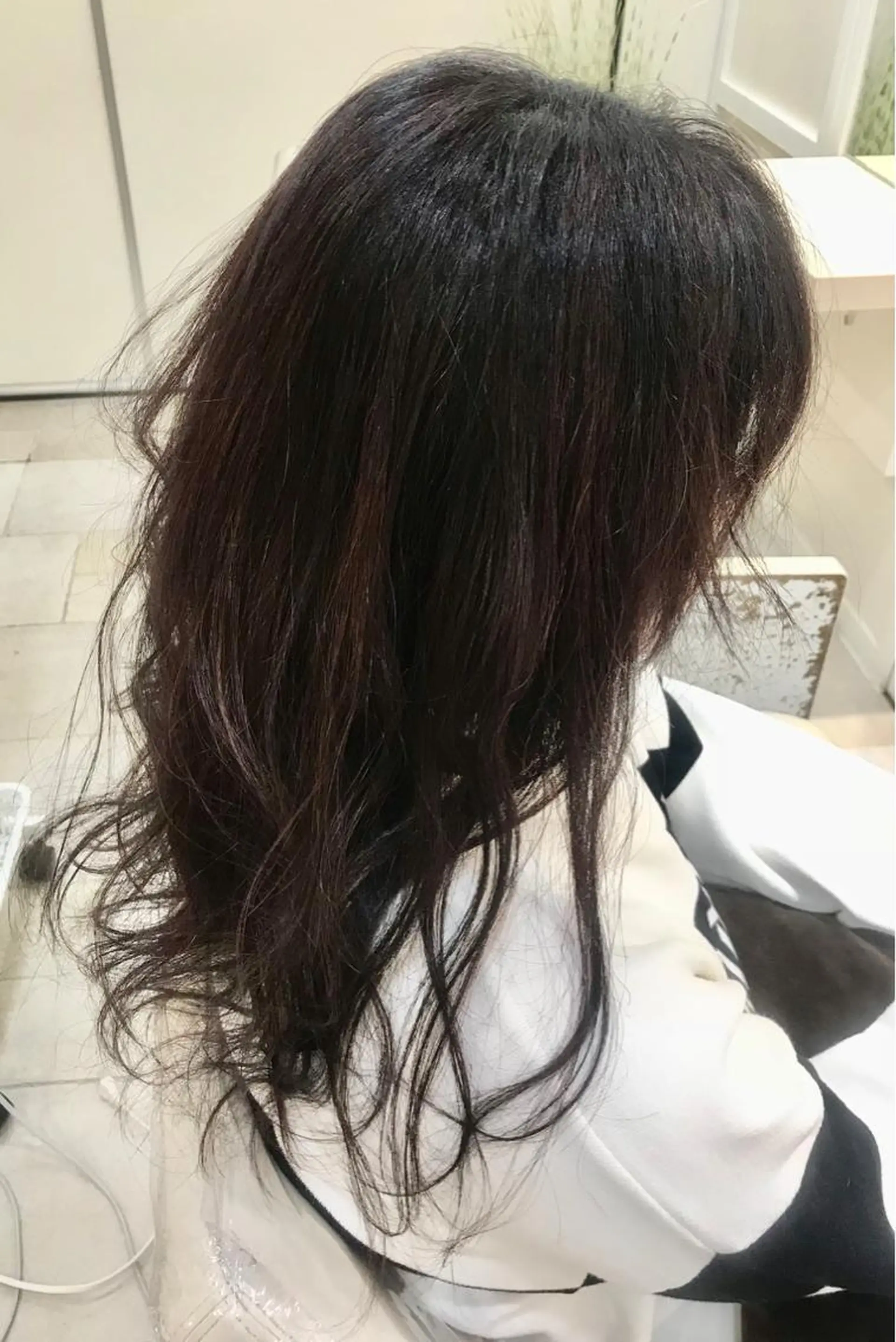 セミロング カラー ハイライトカラー ピンクカラー ハイライト 縮毛矯正/髪質改善 /韓国風　山川春輝のヘアスタイル