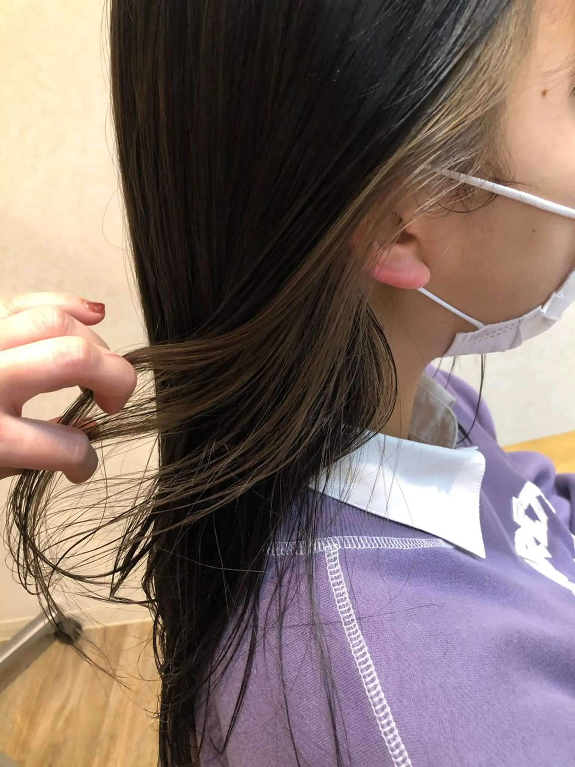 セミロング カット ヘアカラー N°+aero 🦔近藤　のぞみ🦔のヘアスタイル