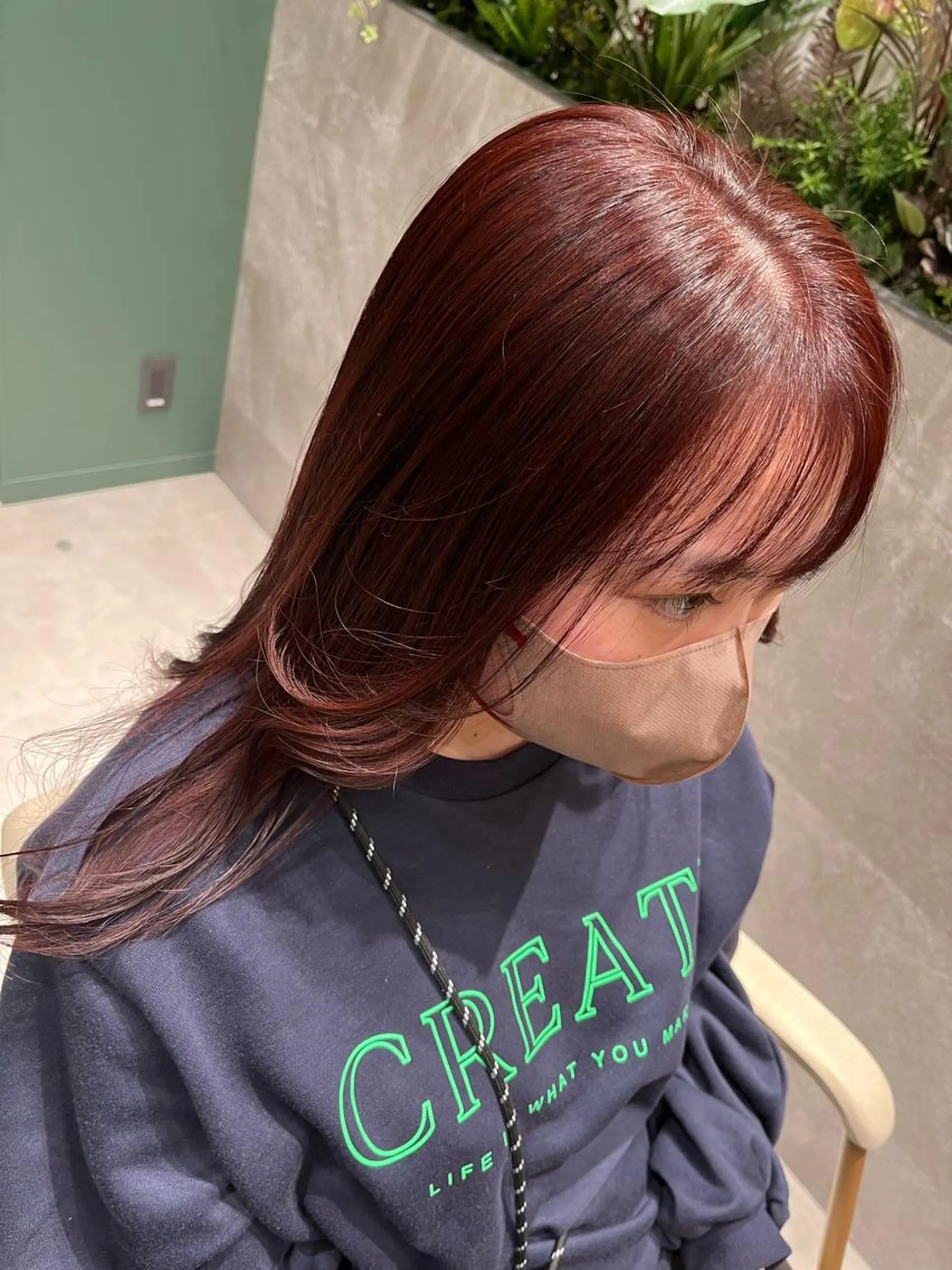 セミロング カラー 桑原 りゆのヘアスタイル