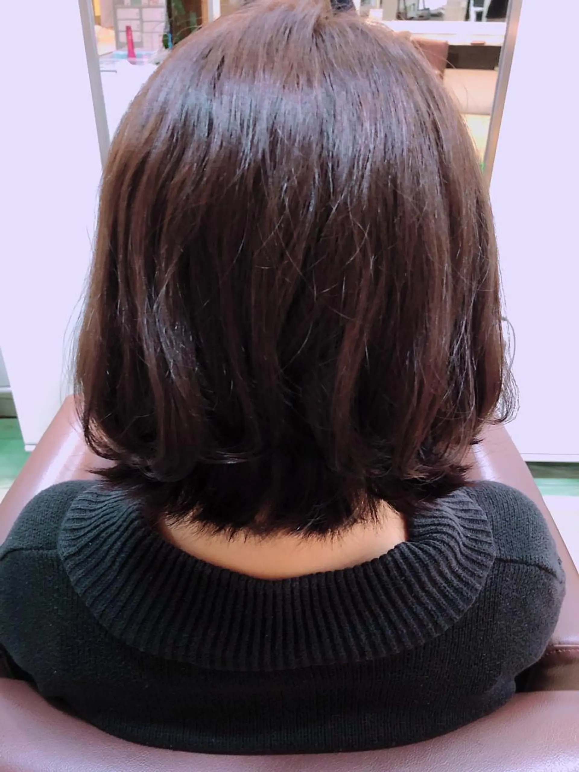 ミディアム カラー ブラウンカラー ピンクカラー ピンクブラウン XXXY'S Color Flip所属・小宮 真理奈のヘアスタイル