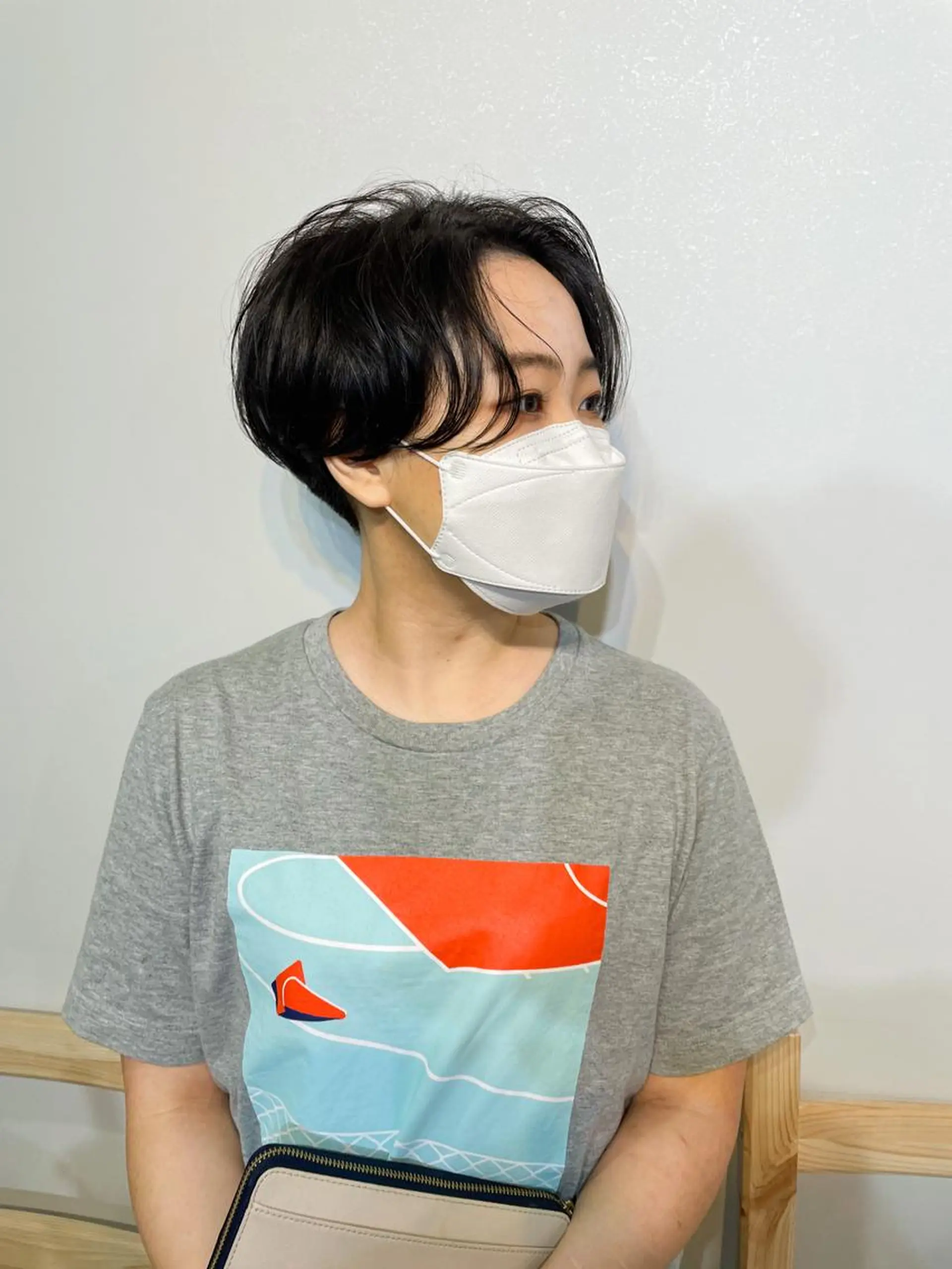 ショート カラー ハンサムショート ショートヘア パーマ* 顔まわり似合わせのヘアスタイル