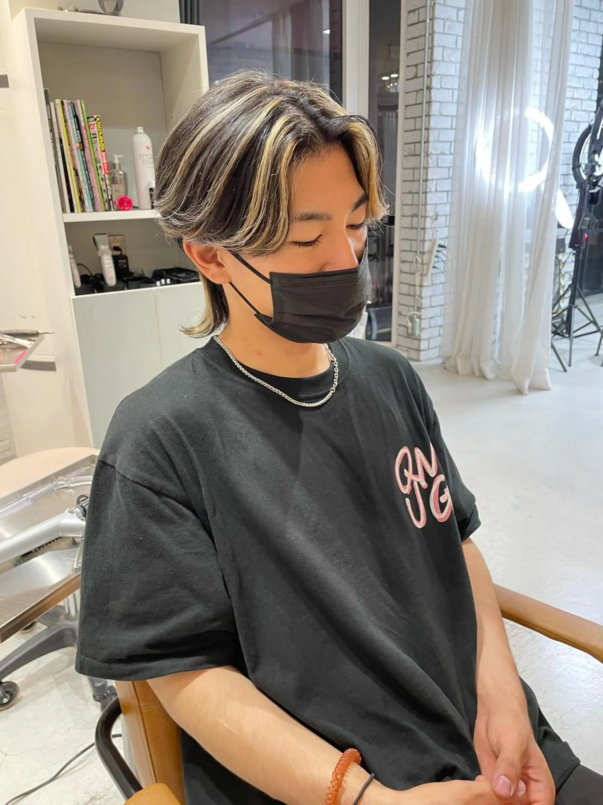 ショート カラー メンズ ヘアカラー 大阪韓国ヘア 🦋RINKAのヘアスタイル