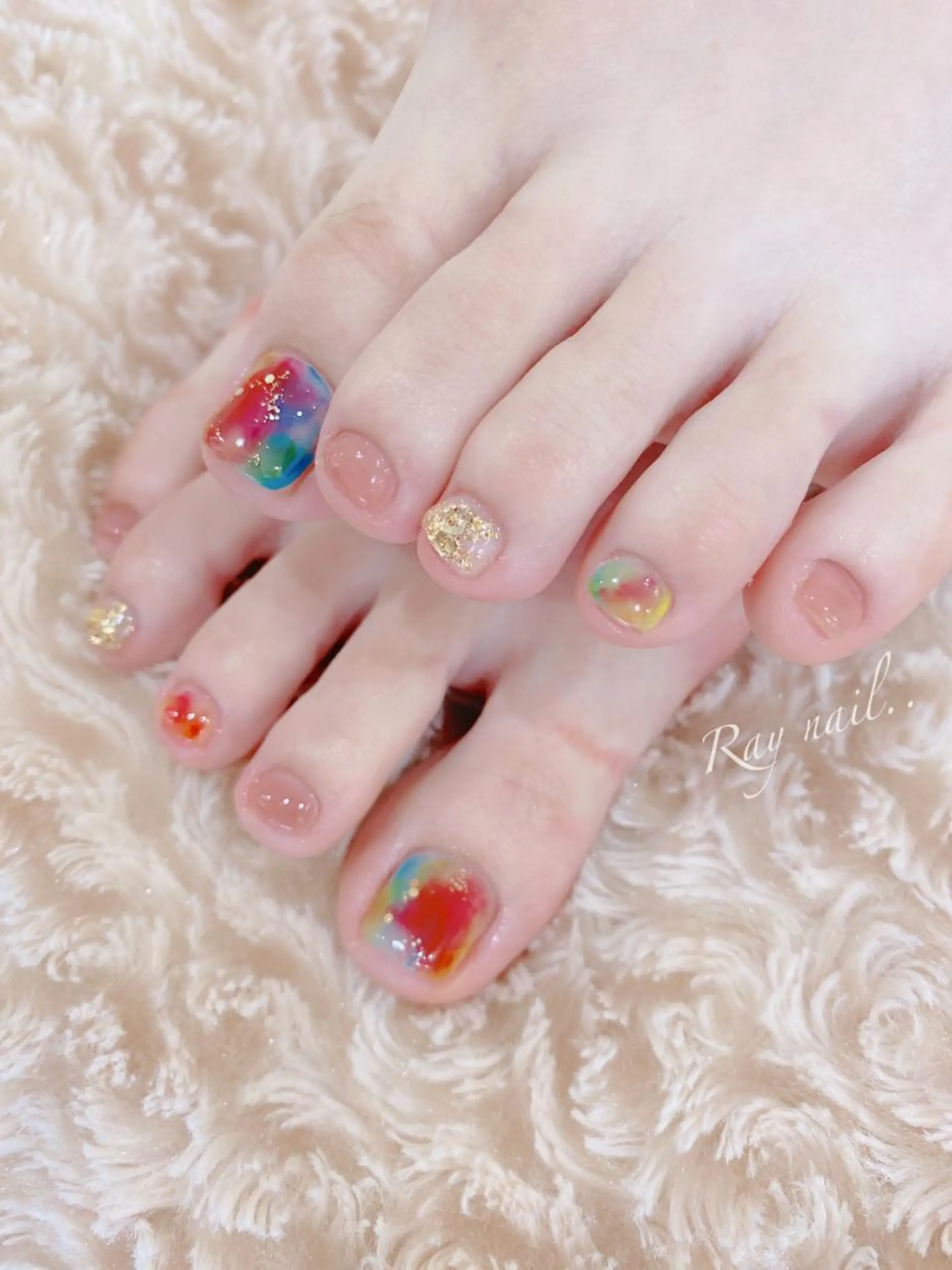 ネイル フットネイル nail salon  ∞ mikanal ∞所属・nailsalon ∞ ﾐｶﾅﾙ ∞のネイルデザイン