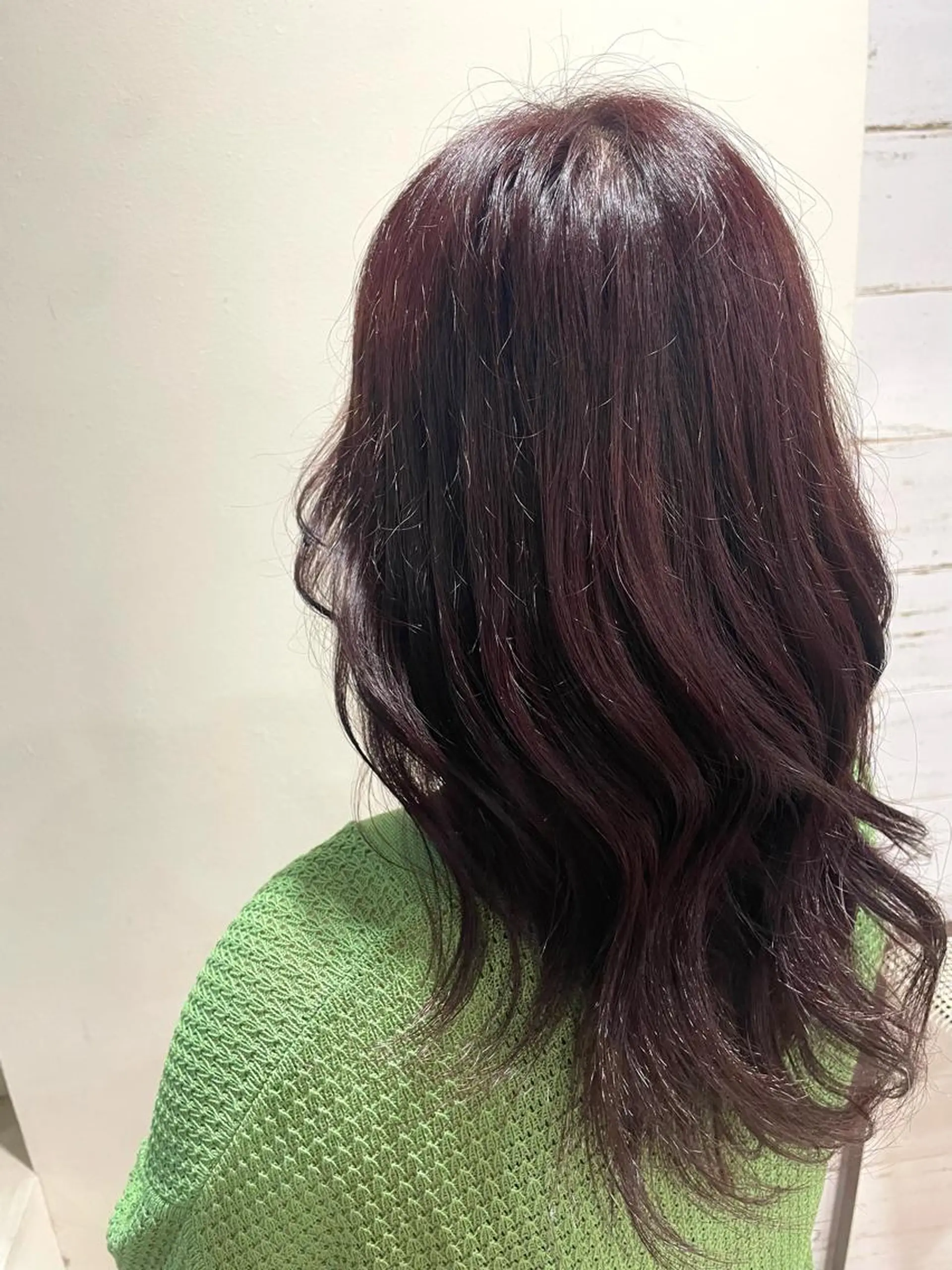 ロング カラー ピンクカラー パープルカラー 小柳 夏美のヘアスタイル