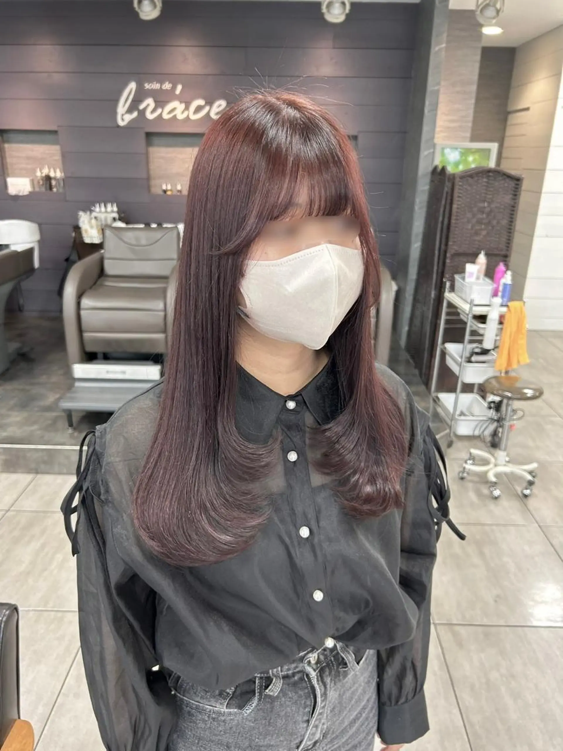 ロング レイヤーカット カット ヘアカラー トリートメント 🫧艶髪カラー🫧 森本くるみのヘアスタイル