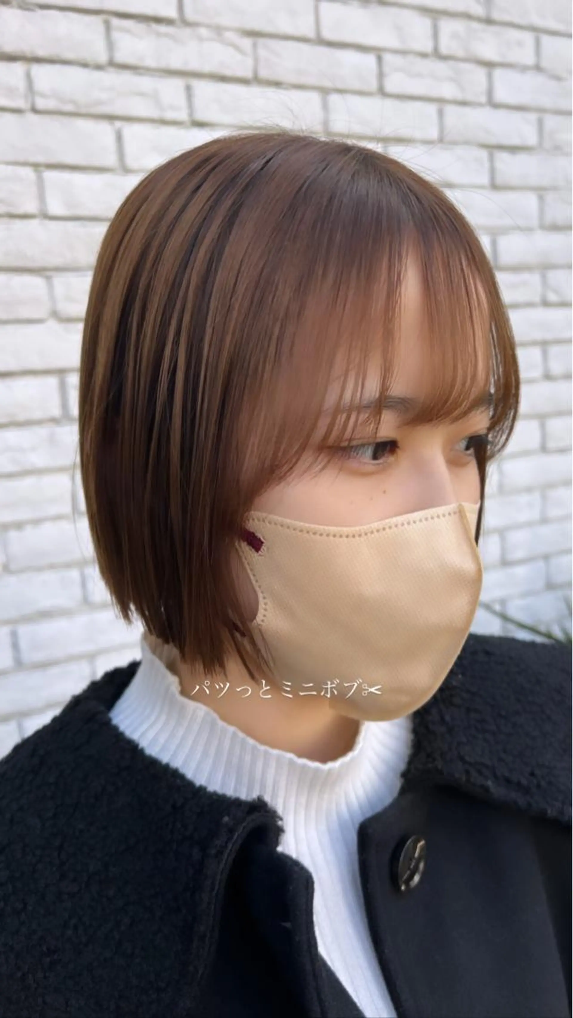 ショート 切りっぱなしボブ ボブ incanto by hands所属・鹿児島美容室 NATSUKIのヘアスタイル