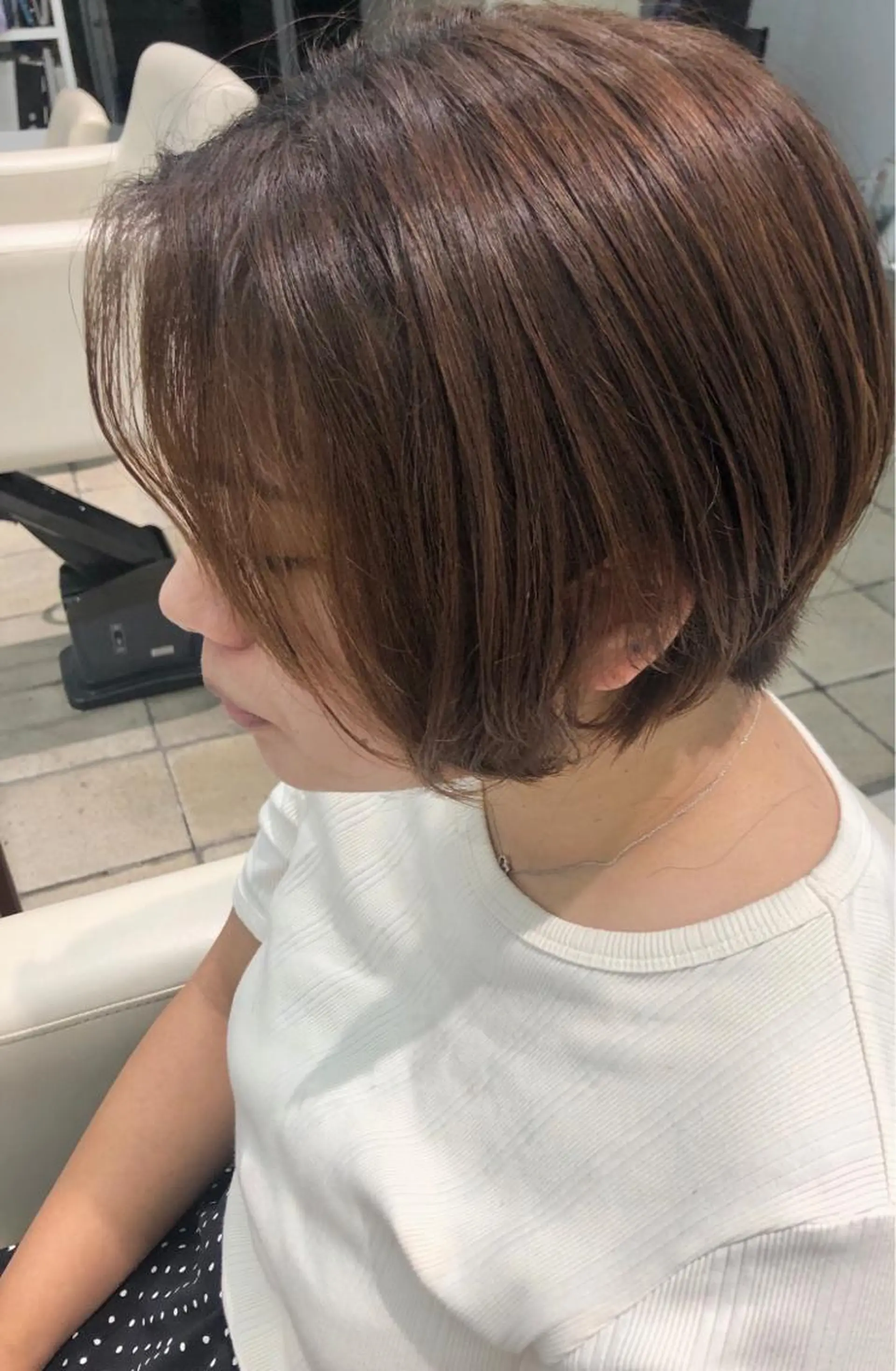 ショート くせ毛 ショートヘア カット ヘッドスパ 尾島 光季のヘアスタイル