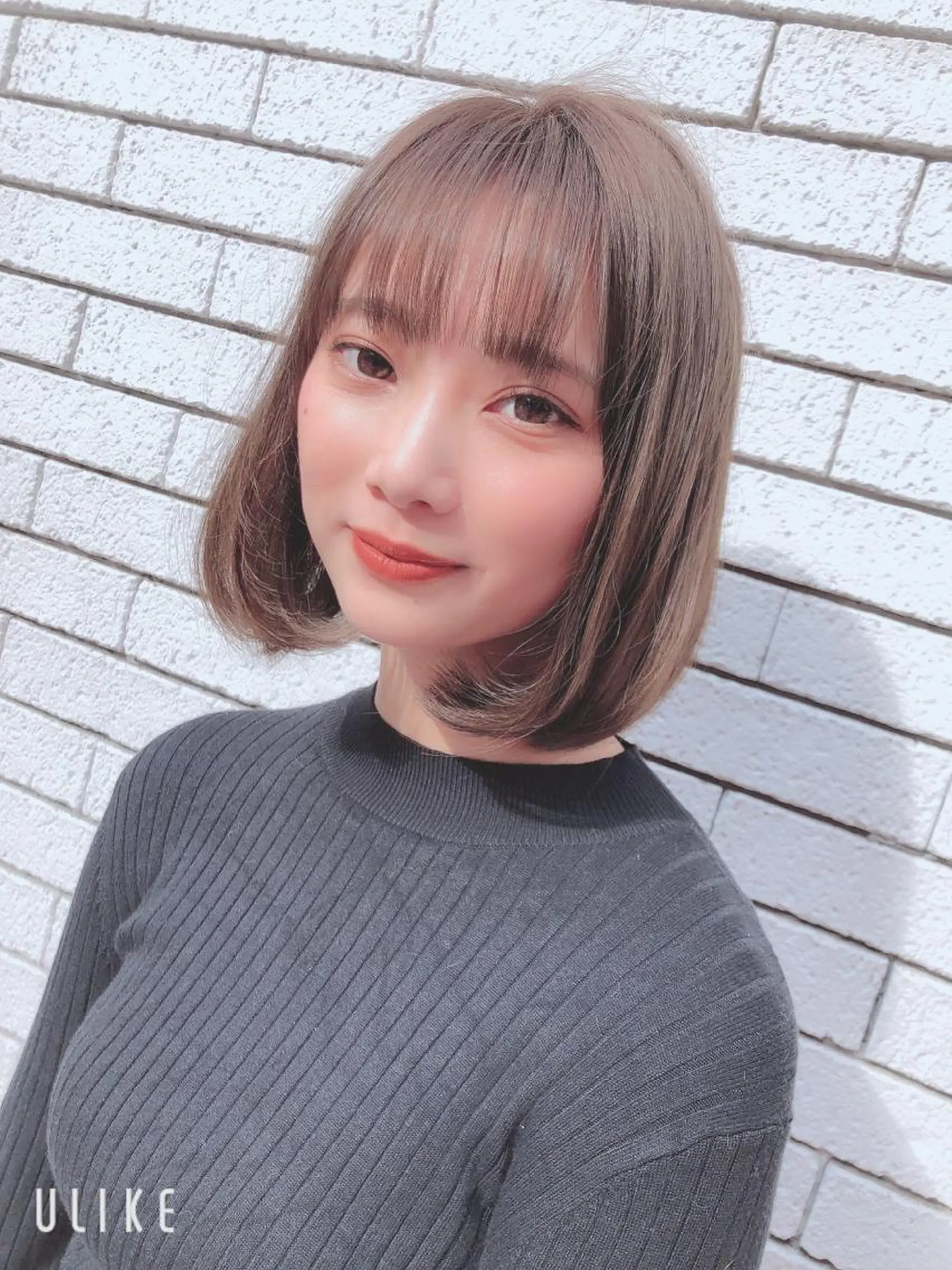 ミディアム ボブ 伸ばしかけ 似合わせカット 【店長】ボブ縮毛矯正 リピートNo.1米倉のヘアスタイル