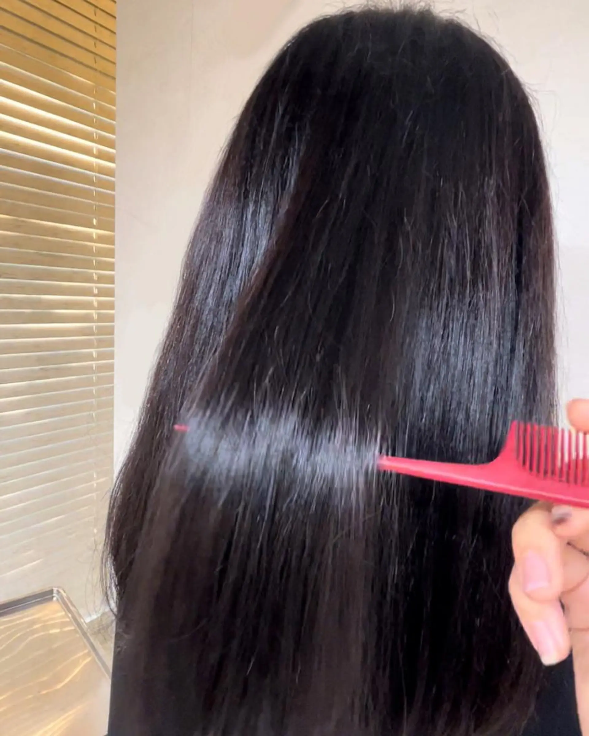 ロング カット トリートメント 韓国/透明感カラー さなのヘアスタイル