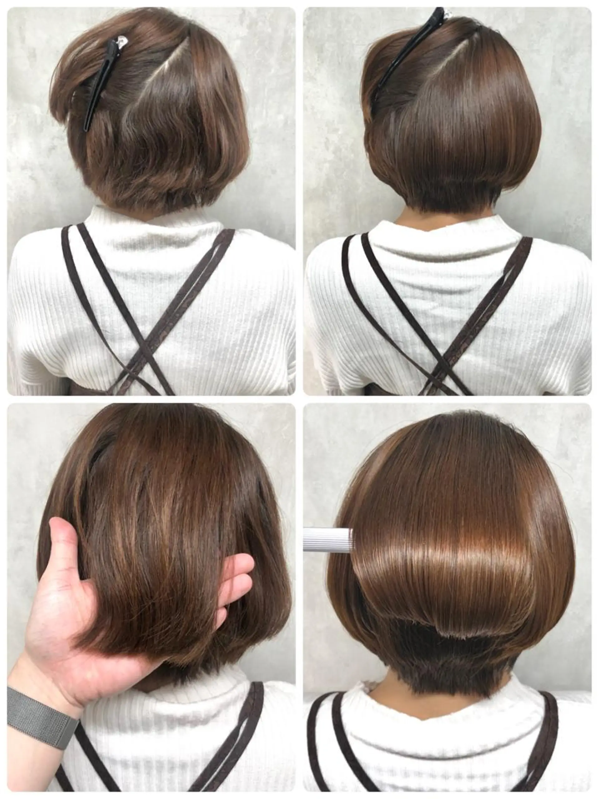 ショート 縮毛矯正 トリートメント 満足度⭕️縮毛矯正師 谷口にお任せを👍のヘアスタイル