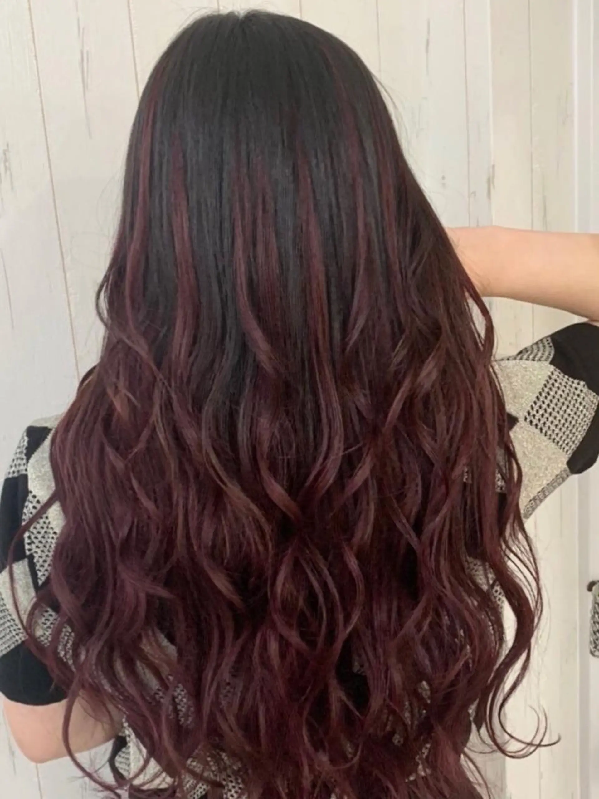 ロング カラー ヘアアレンジ レミーエクステ大阪 Device梅田のヘアスタイル