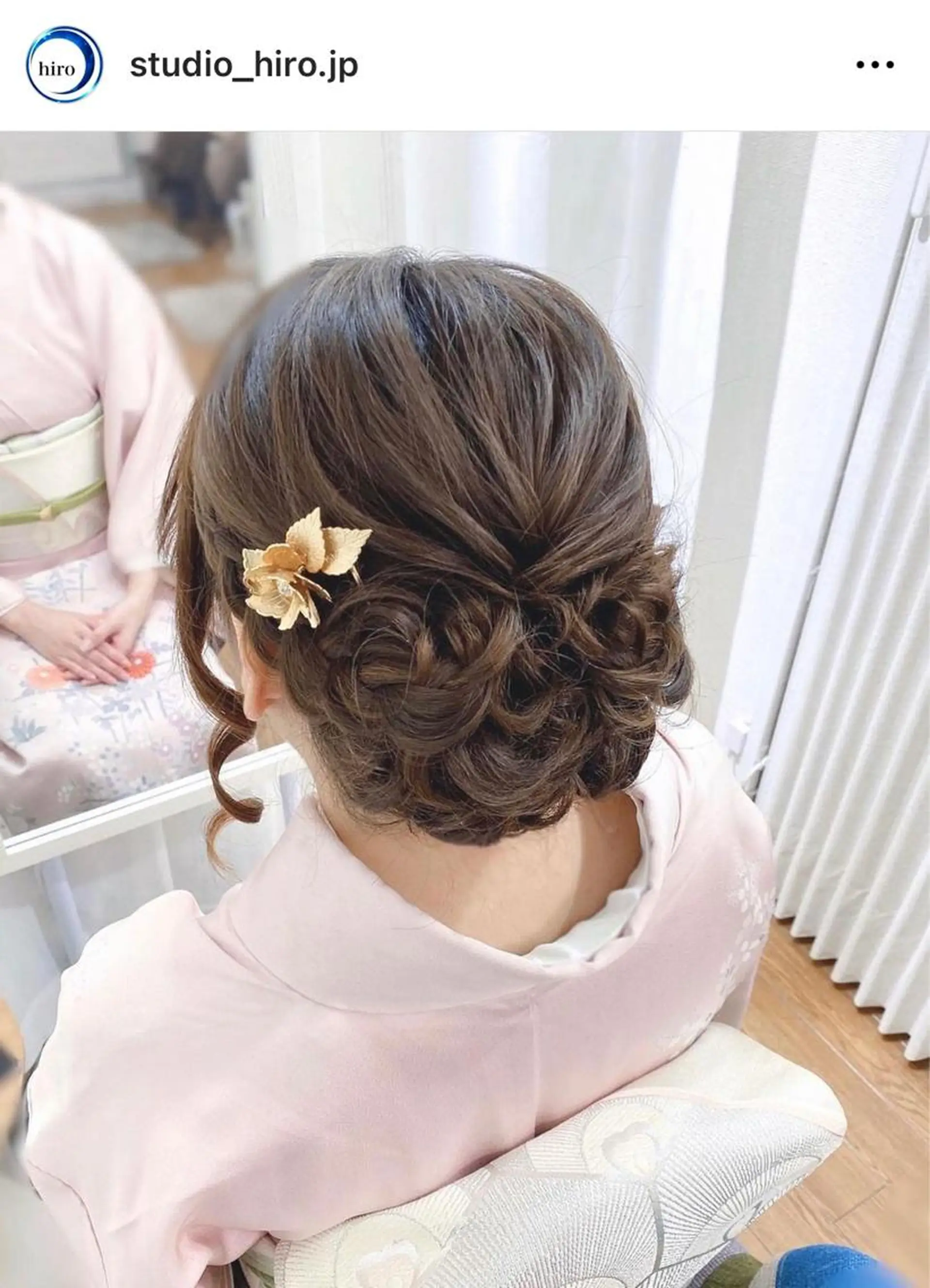 セミロング 着付け 京都.祇園セットサロン:スタジオ ヒロ【Studio hiro】所属・ヒロ(hiro) •スタジオヒロのヘアスタイル