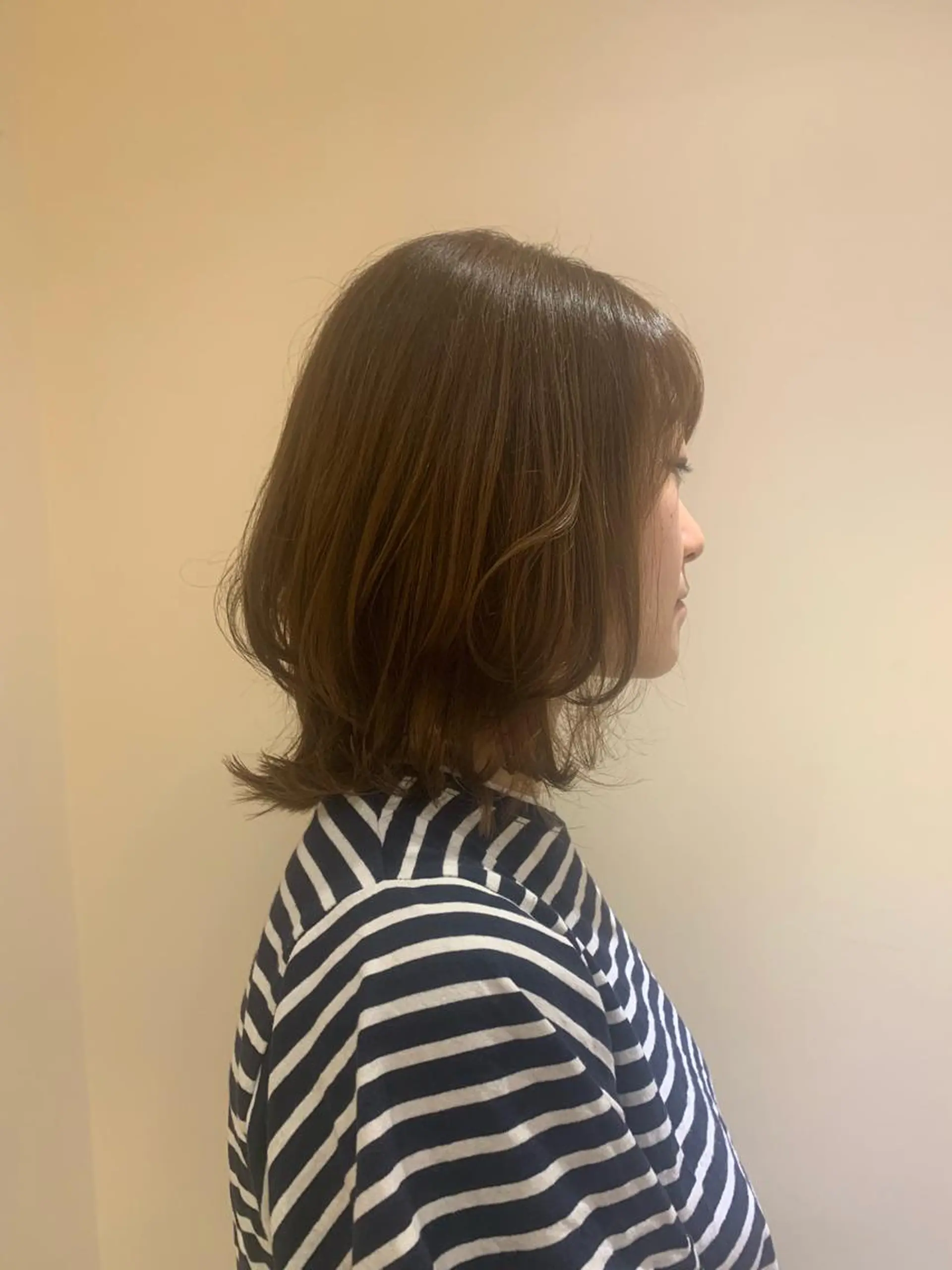 ミディアム レイヤーカット ヘアカラー トリートメント ACE所属・高橋 侑李のヘアスタイル