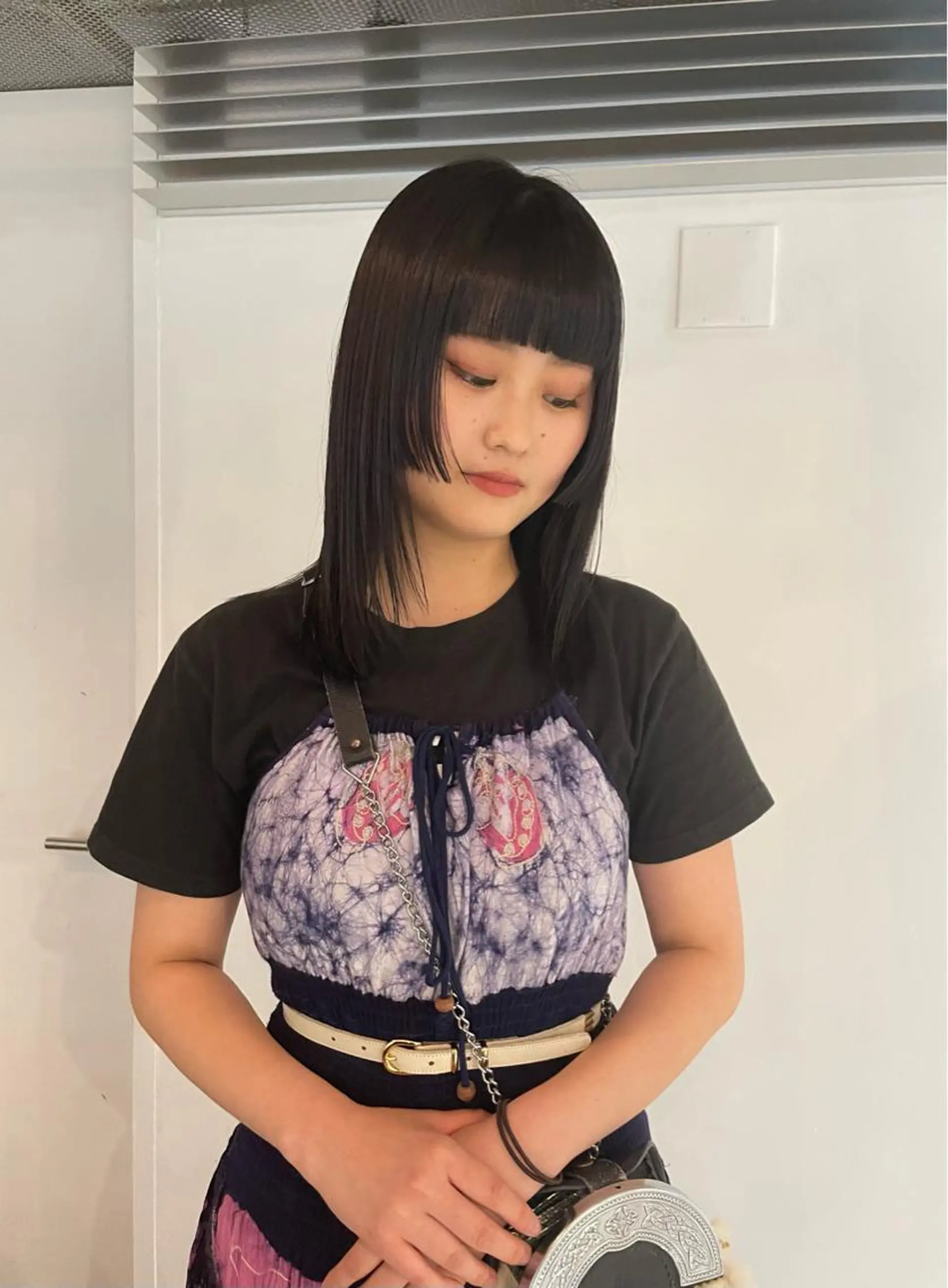 ミディアム 伸ばしかけ カット 縮毛矯正 トリートメント chiharu ボブ/ショートのヘアスタイル