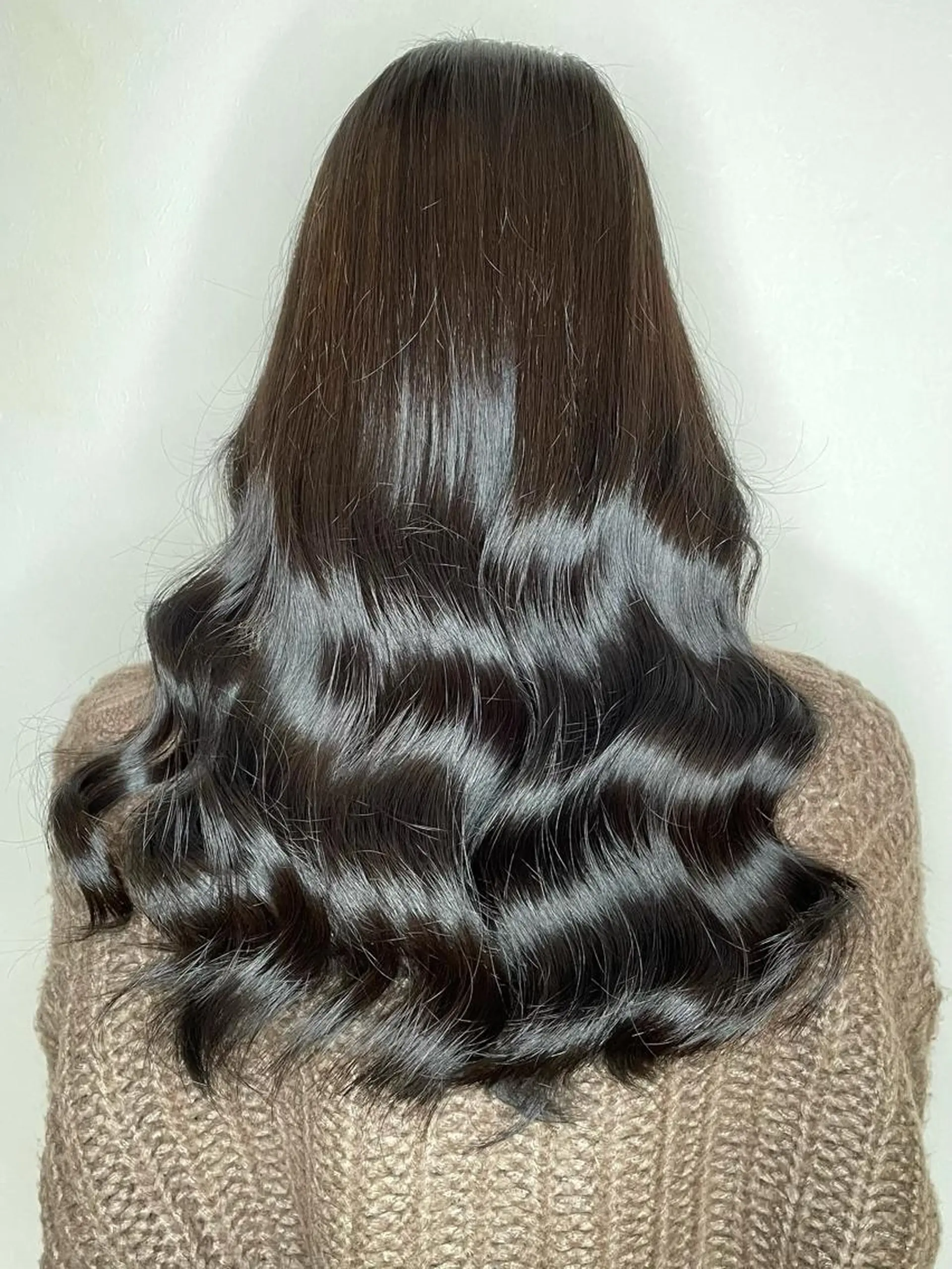セミロング カラー アディクシーカラー ベージュカラー ブリーチ 透明感カラー ココアグレージュ ヘアカラー トリートメント KAGAMI HIROSHIのヘアスタイル