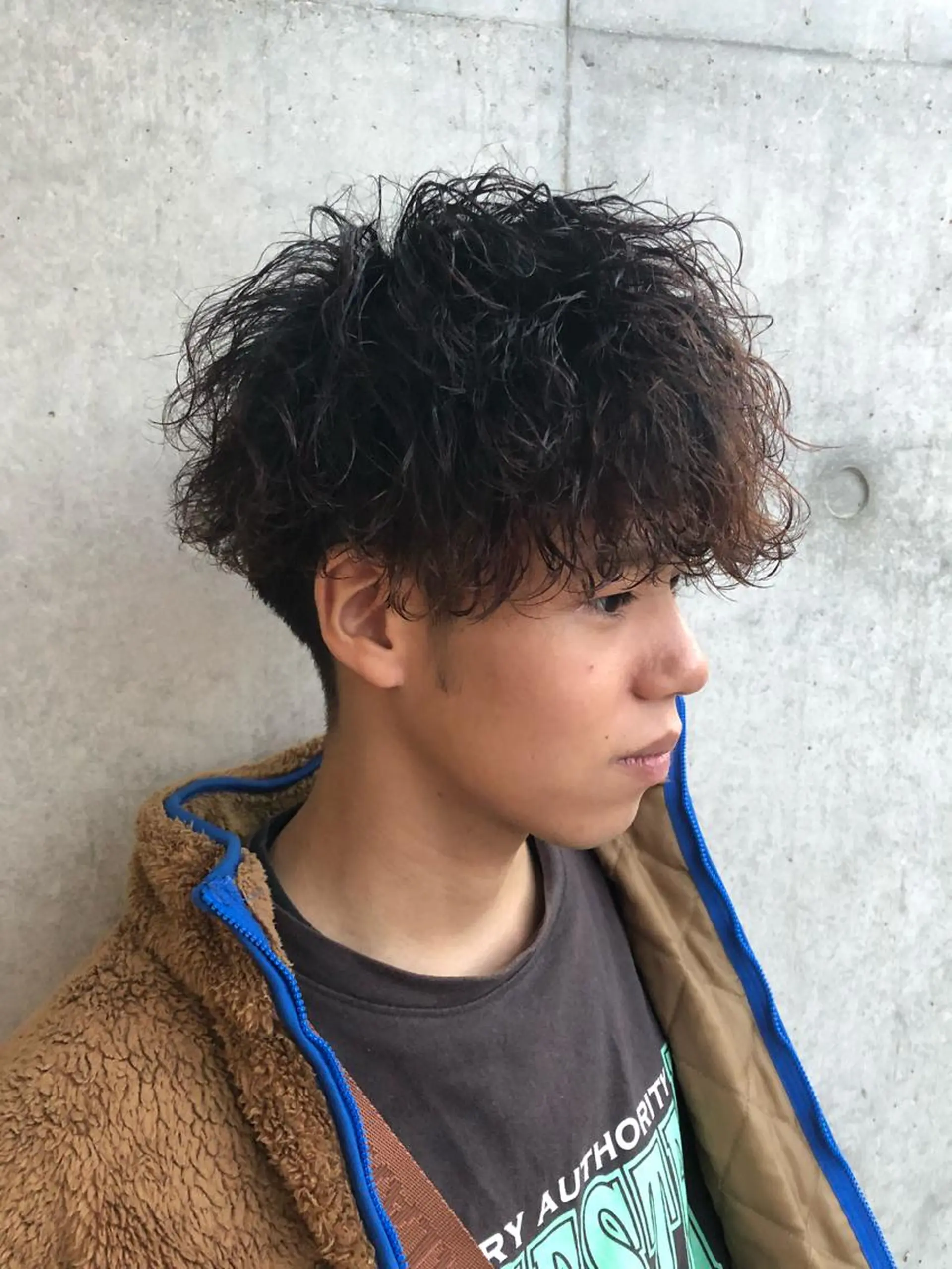 メンズ カット パーマ 森本裕/オーナー/ スパイラルパーマのヘアスタイル