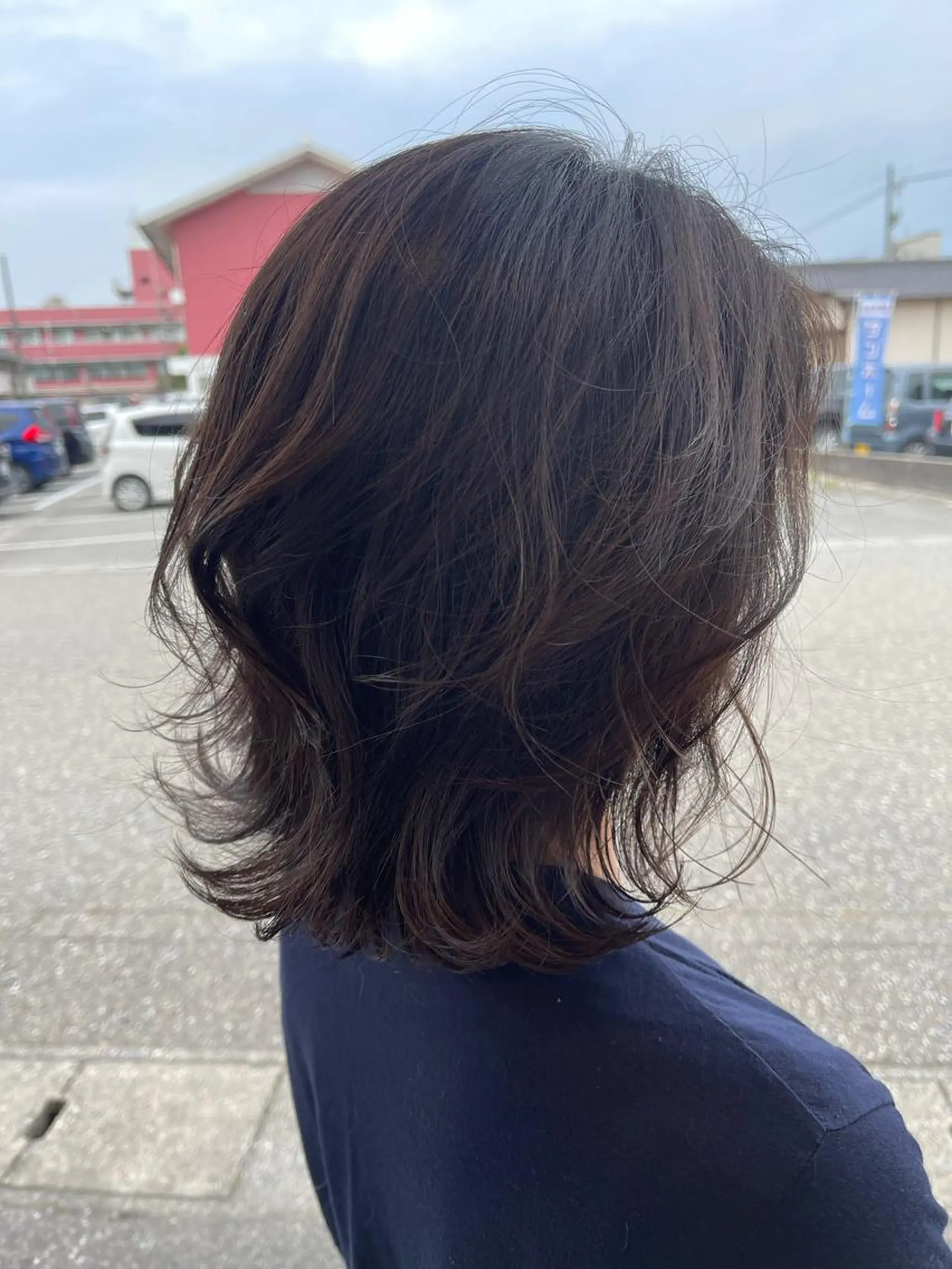ミディアム ヘアアレンジ ボブ 外ハネヘア 谷川 由子のヘアスタイル