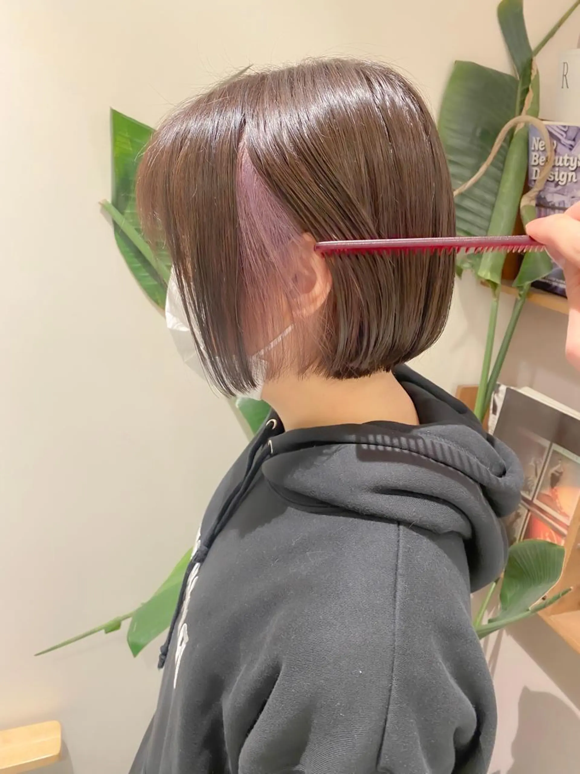 ショート カット ヘアカラー トリートメント ボブ韓国風レイヤー 錦糸町/畠中ケントのヘアスタイル