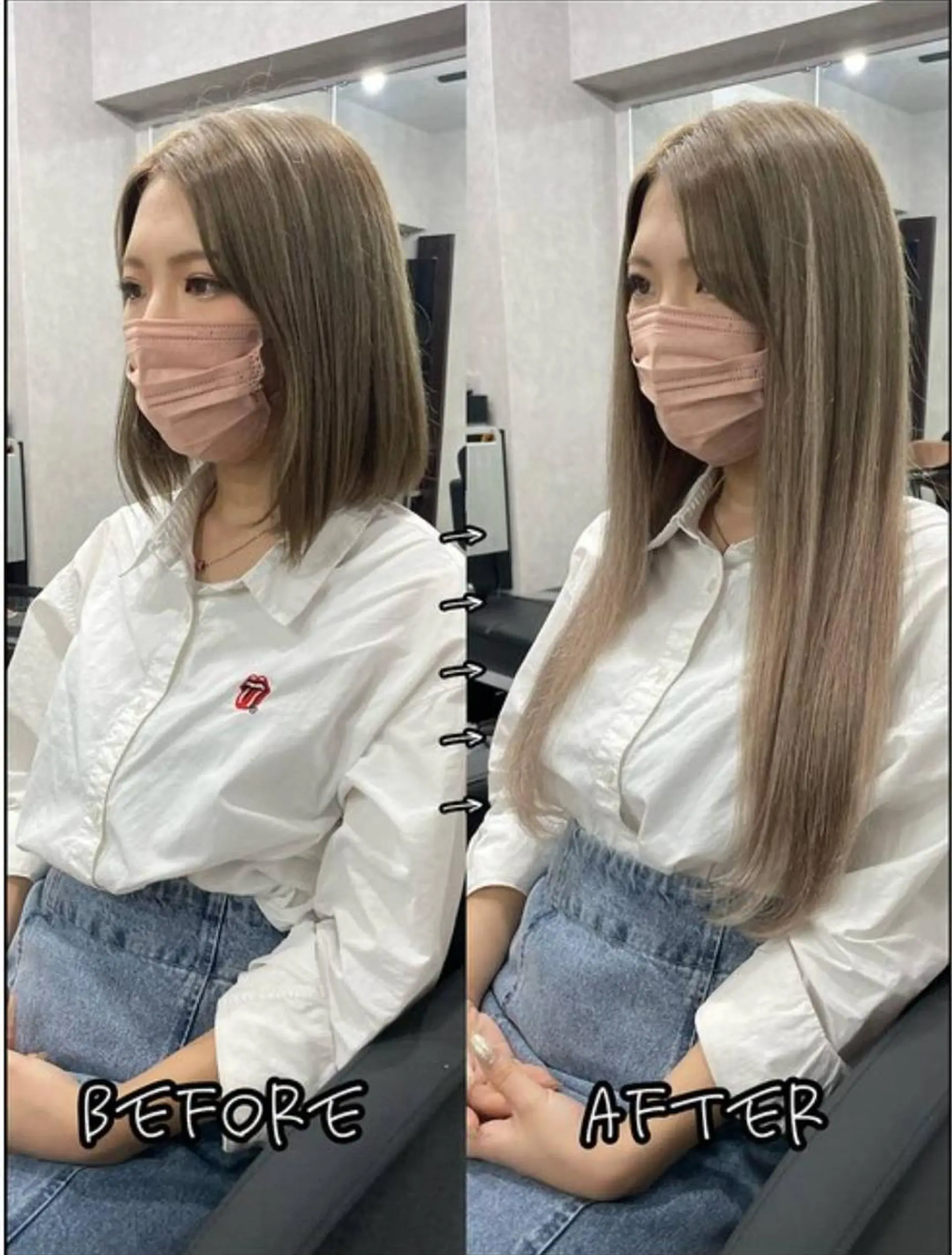 ロング 最高級エクステ🌟 ✨️🐰BIZEのヘアスタイル