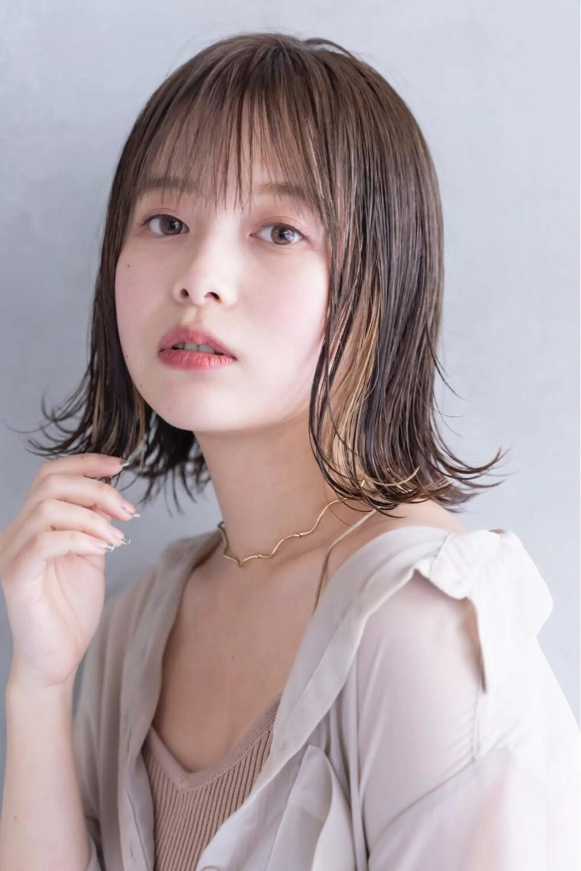 ミディアム カラー パーマ ヘアアレンジ キッズ ネイル マツエク・マツパ ショート/ボブ/ パーマ/柏原良亮のヘアスタイル