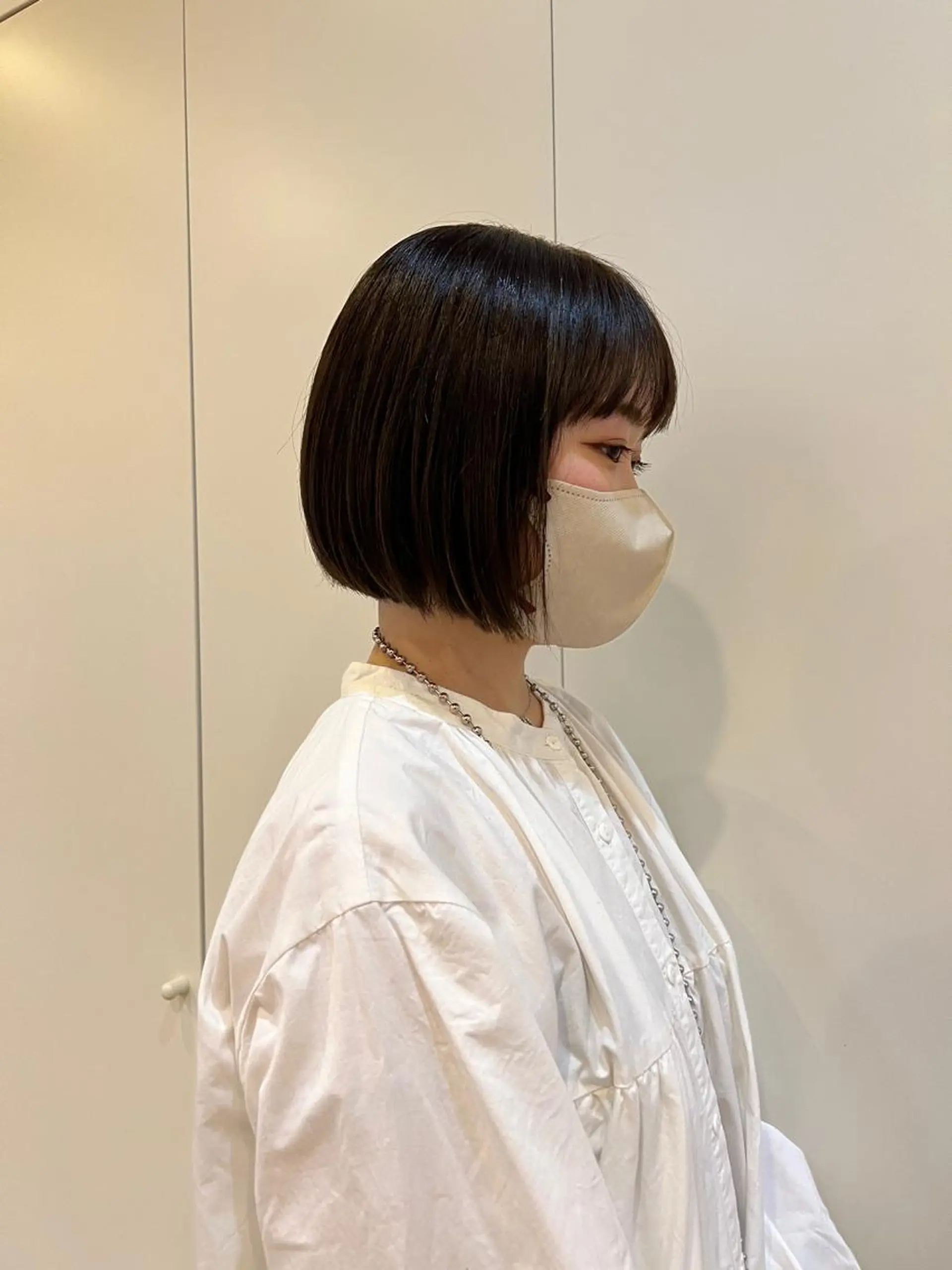 ショート ボブ rino🤍 恵比寿レイヤーカットのヘアスタイル