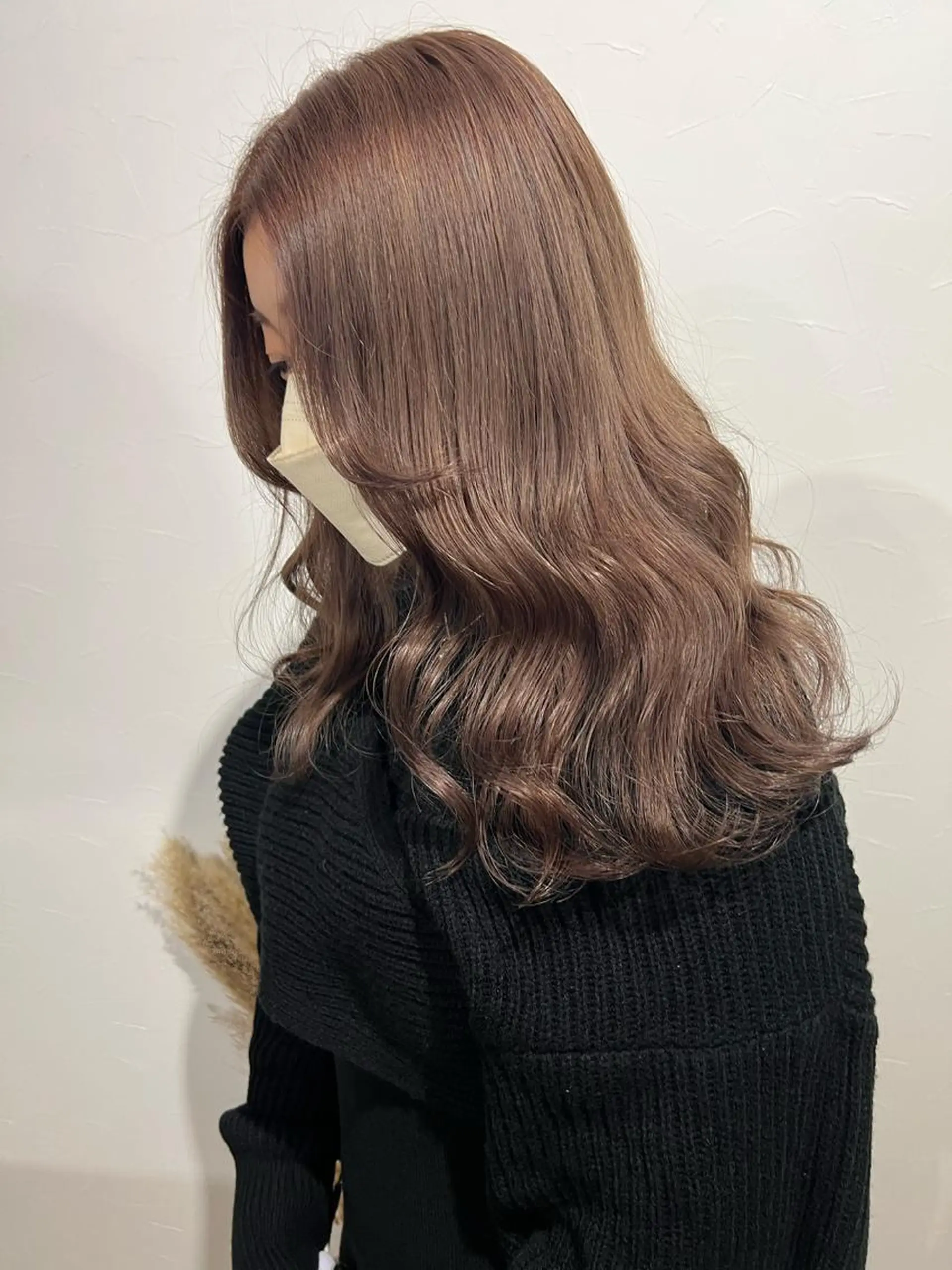 セミロング カラー バレイヤージュ ベージュカラー ブリーチ ケアブリーチ ハイライトカラー ヘアカラー lani 天神大名/ブリーチのヘアスタイル