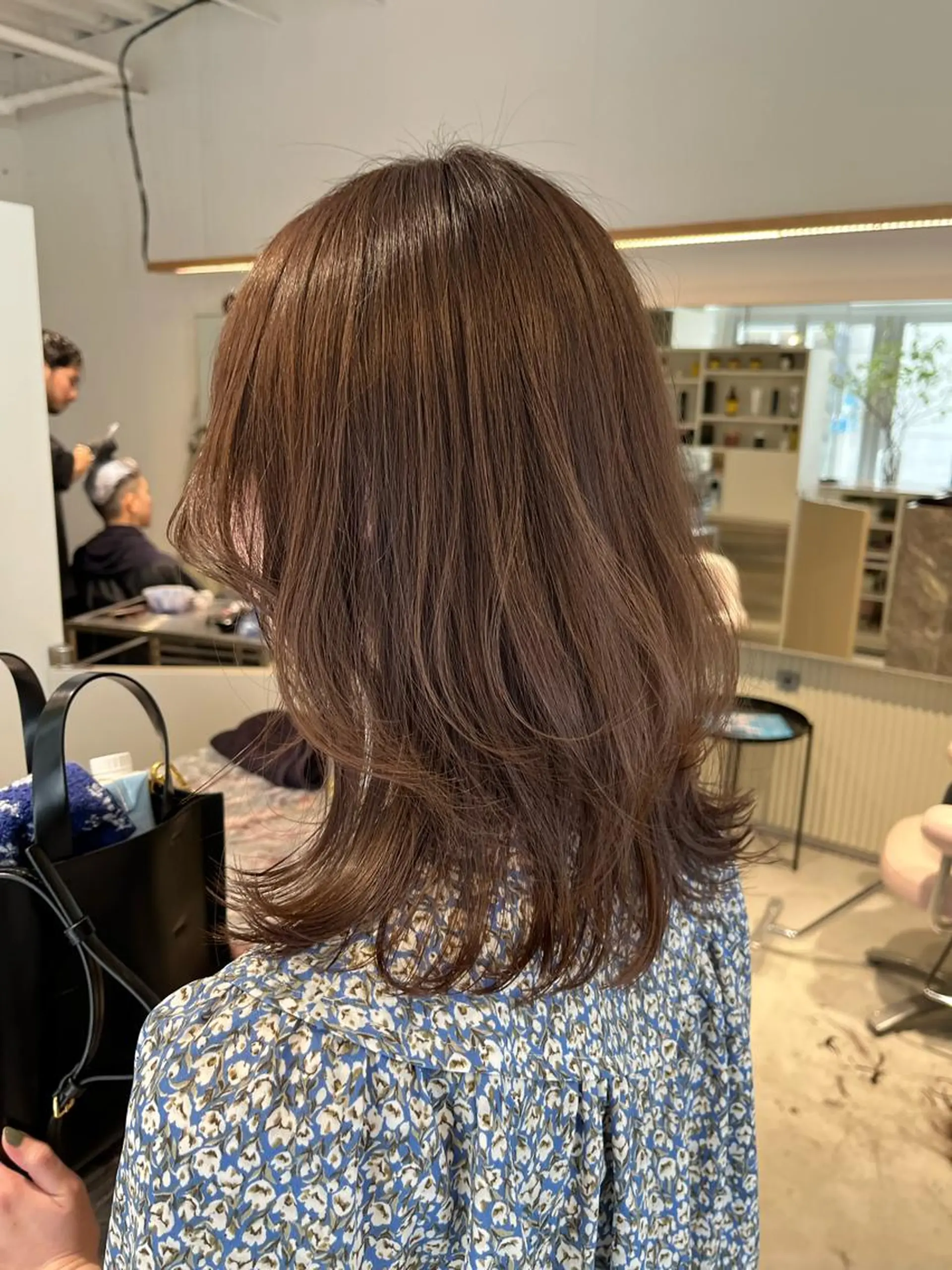 セミロング カット ヘアカラー トリートメント bleach所属・池田 寿子のヘアスタイル