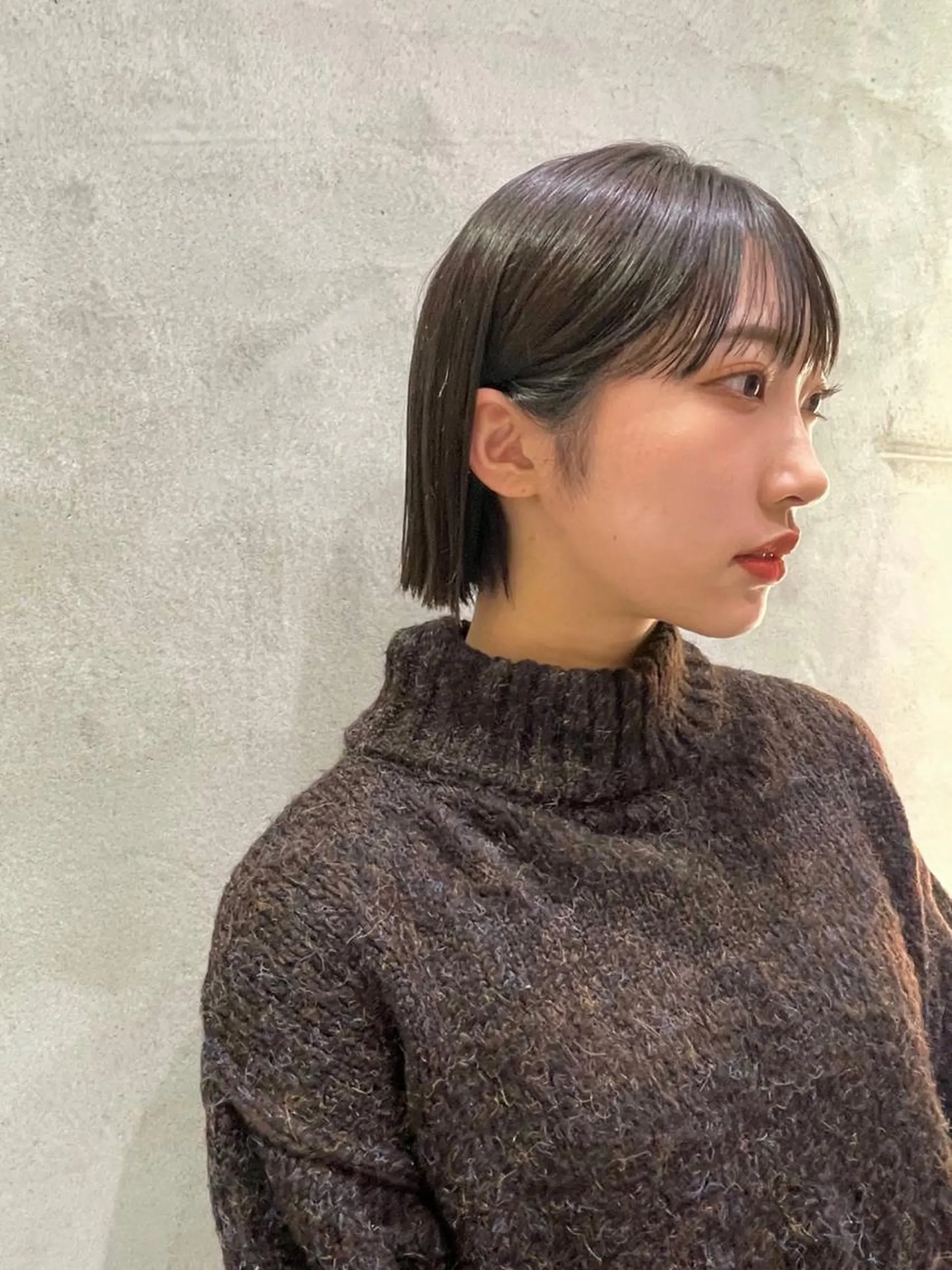 ショート 切りっぱなしボブ ボブ 本田 奈穂美のヘアスタイル