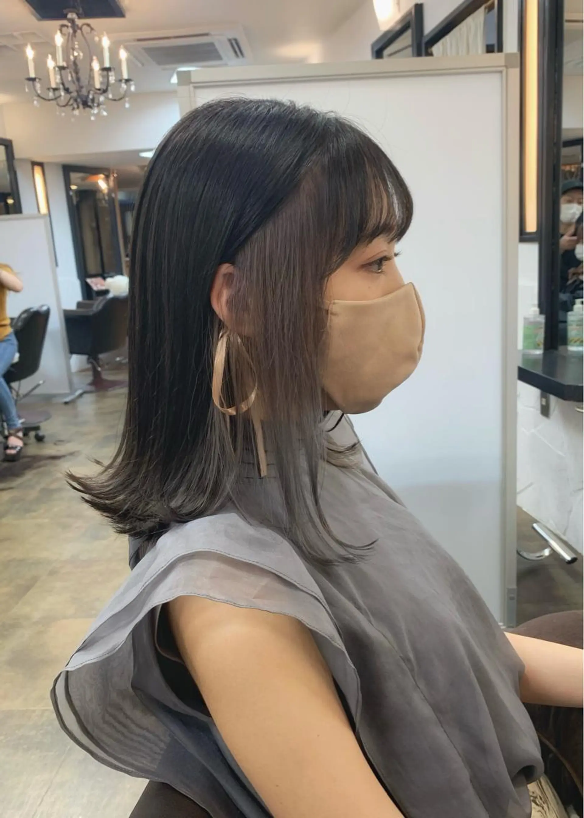 ミディアム カラー グレージュ ヘアカラー トリートメント LUMO所属・矢野 晃平のヘアスタイル