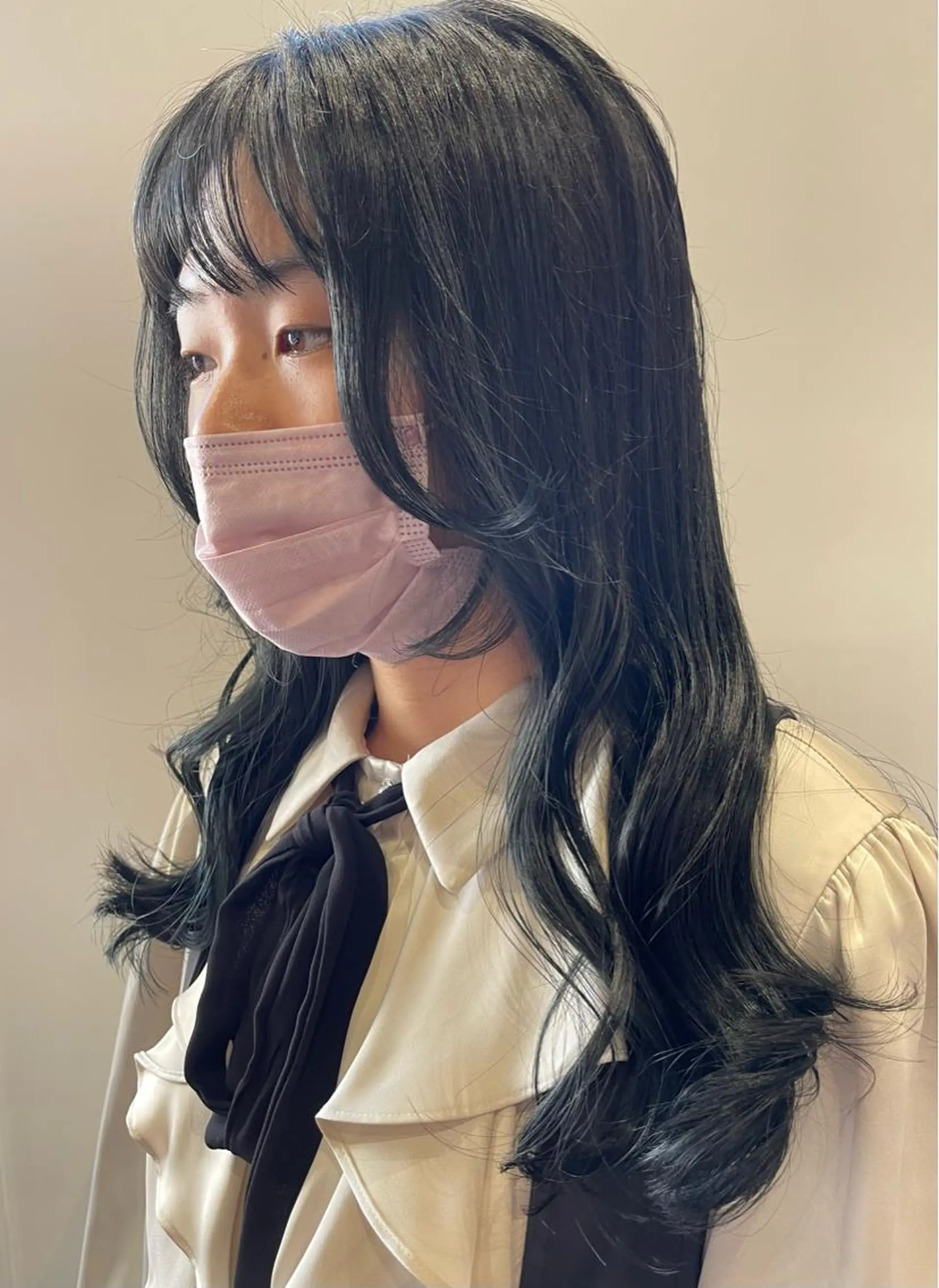 ロング カラー カット ヘアカラー トリートメント 韓国🩵海外ヘア 宮川華奈のヘアスタイル