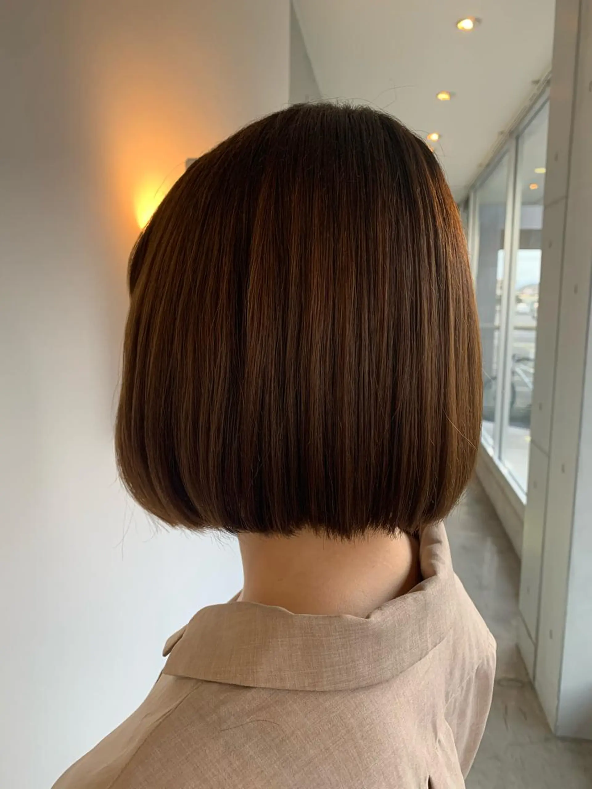 ミディアム ボブ トリートメント カット ヘッドスパ sharon所属・おせ ちさとのヘアスタイル