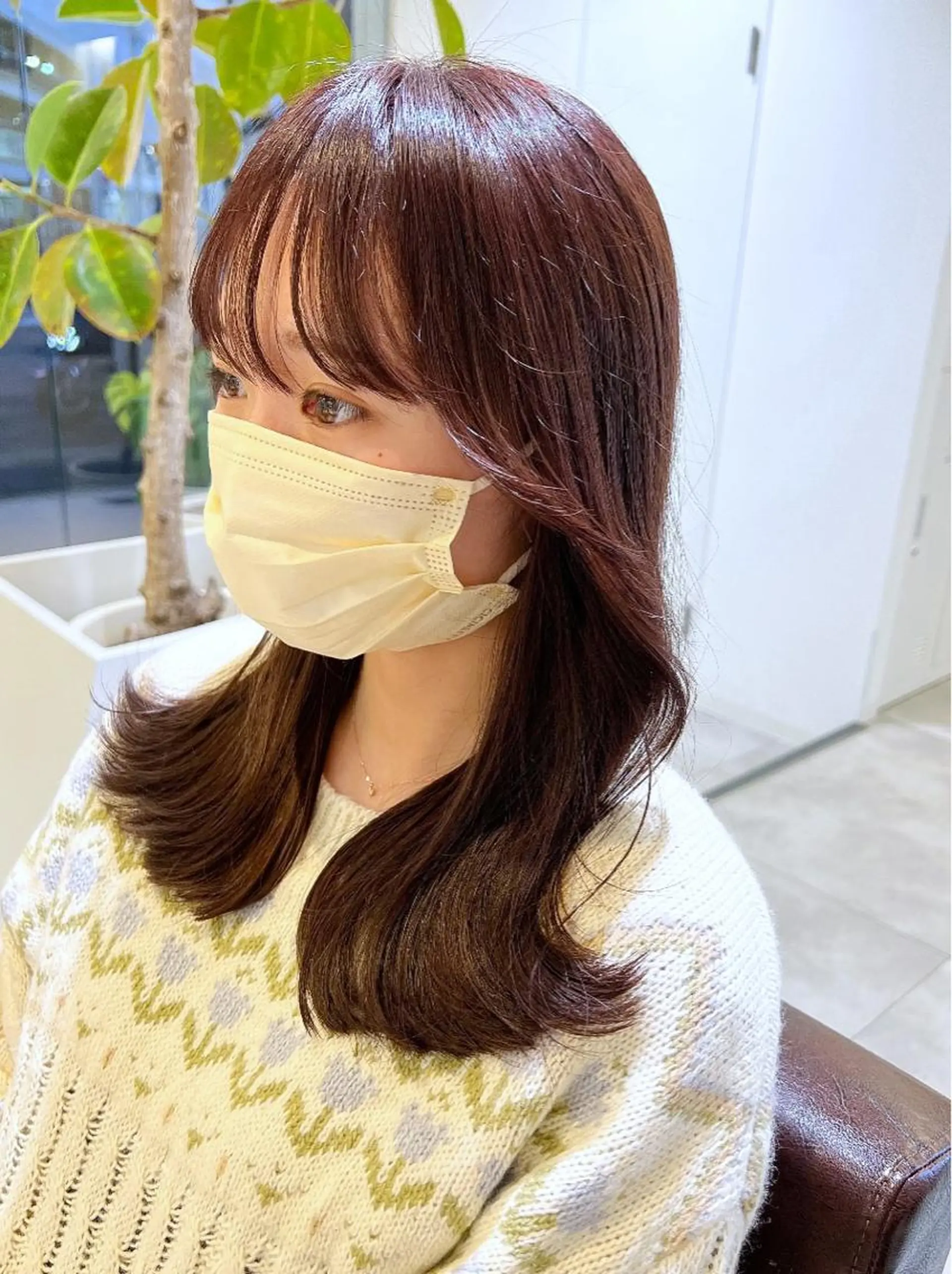 セミロング カラー カット ヘアカラー 韓国ヘア×髪質改善 /yoshikaのヘアスタイル