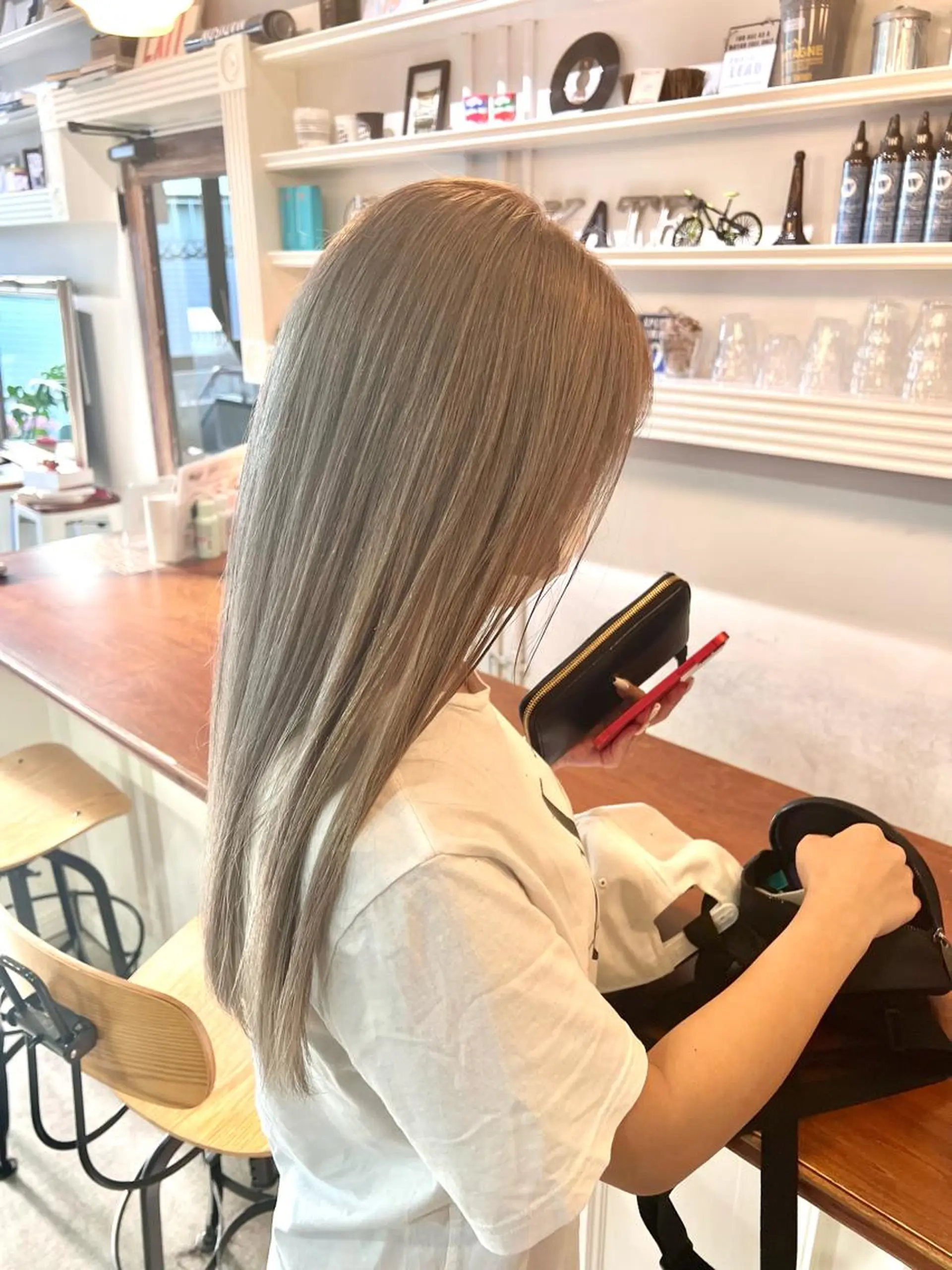 ロング カラー ヘアアレンジ グレージュ ヘアカラー トリートメント ヘッドスパ ヘアセット 大宮/山口 竣也のヘアスタイル