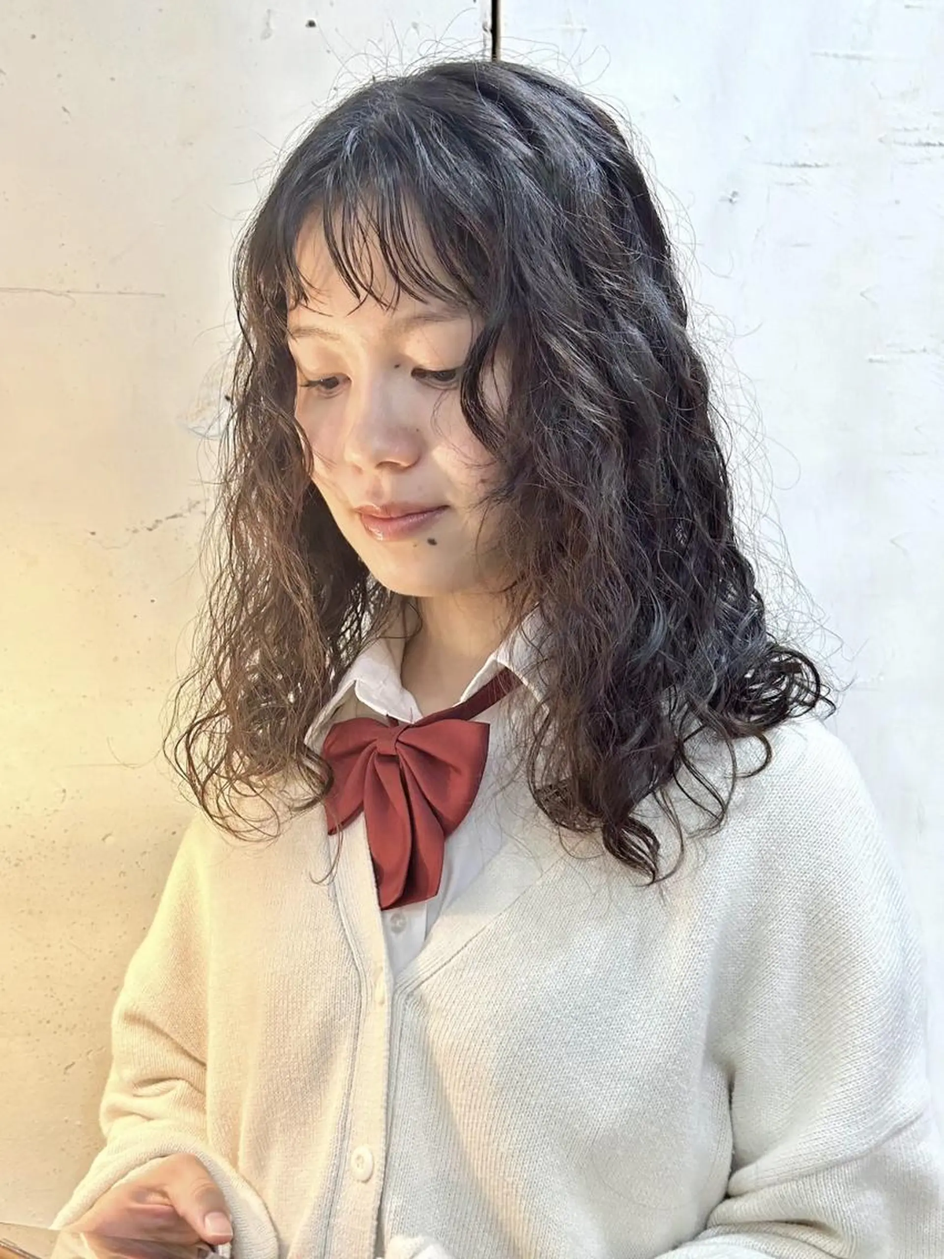 ロング パーマ カット パーマ トリートメント 🌼U24 ヘアデザインラボのヘアスタイル