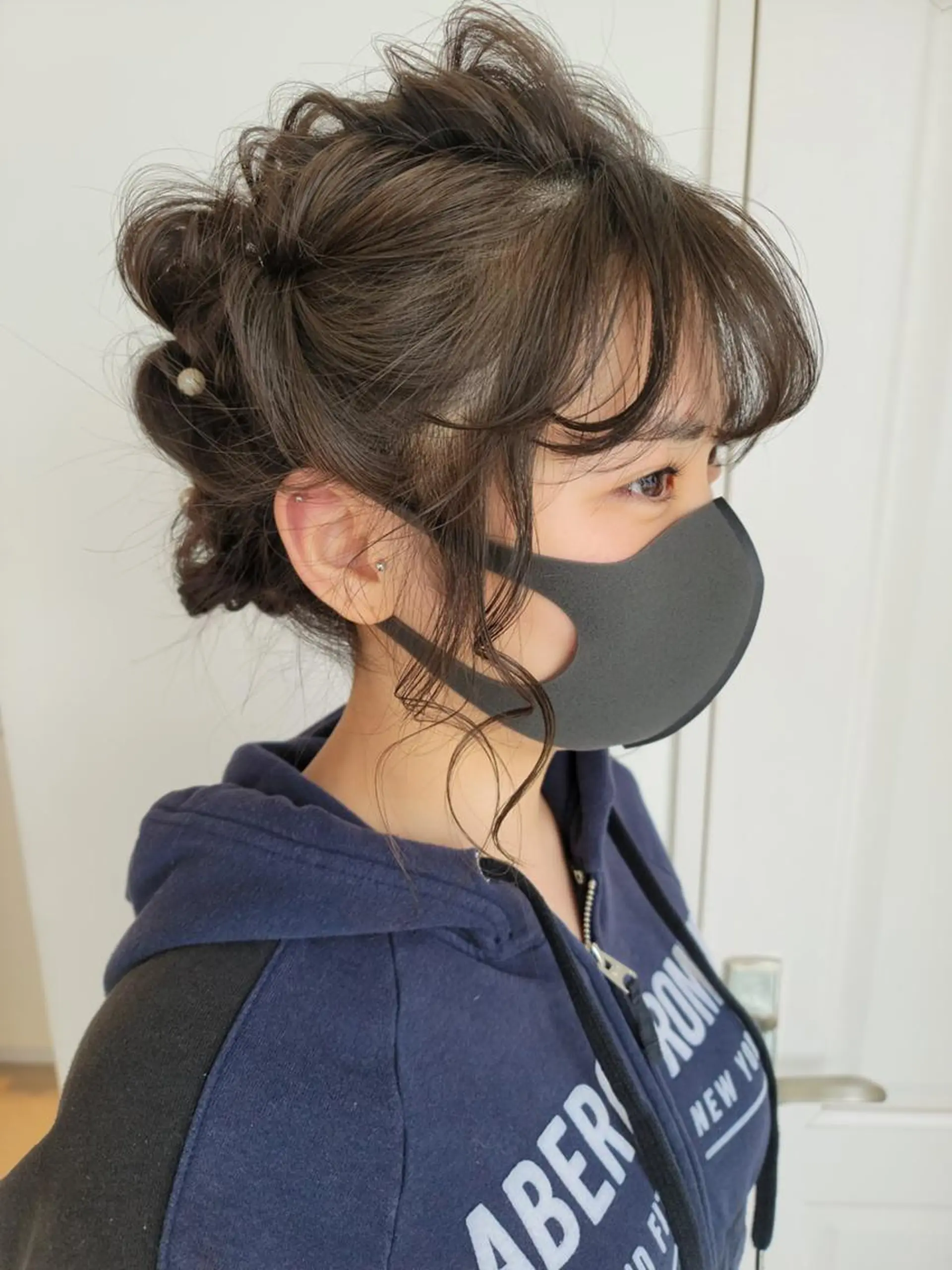 ミディアム ヘアアレンジ ウルフカット ヘアセット 鈴木 翠のヘアスタイル