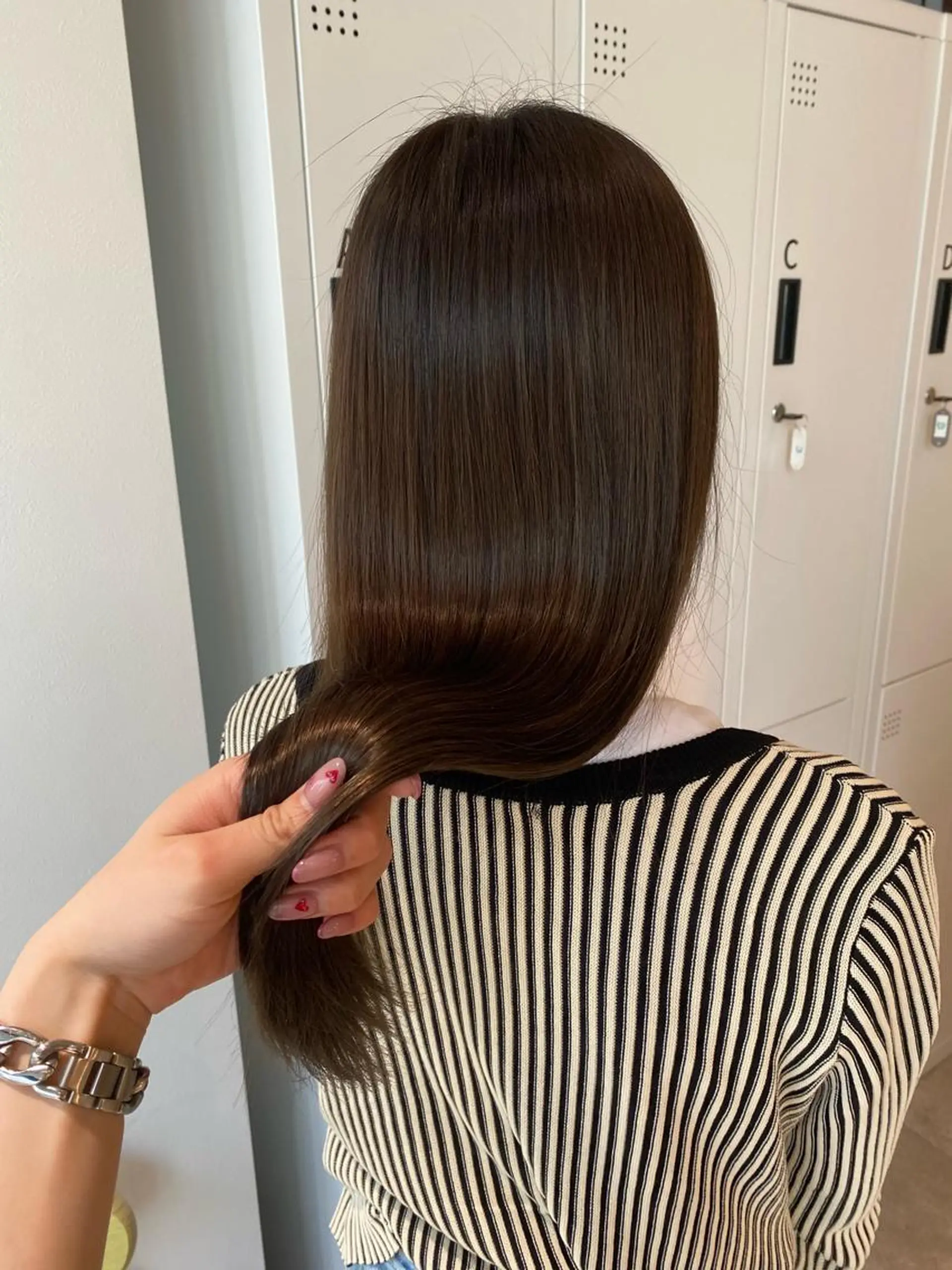 ロング カラー 髪質改善 縮毛矯正 カット 縮毛矯正 オスズ 🎀´-のヘアスタイル