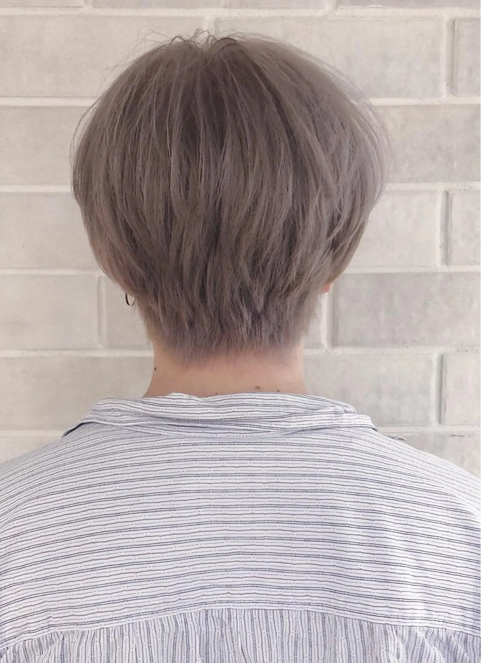 ショート カラー ベージュカラー ブリーチ ブリーチ指名 NO1🌈SAKIのヘアスタイル