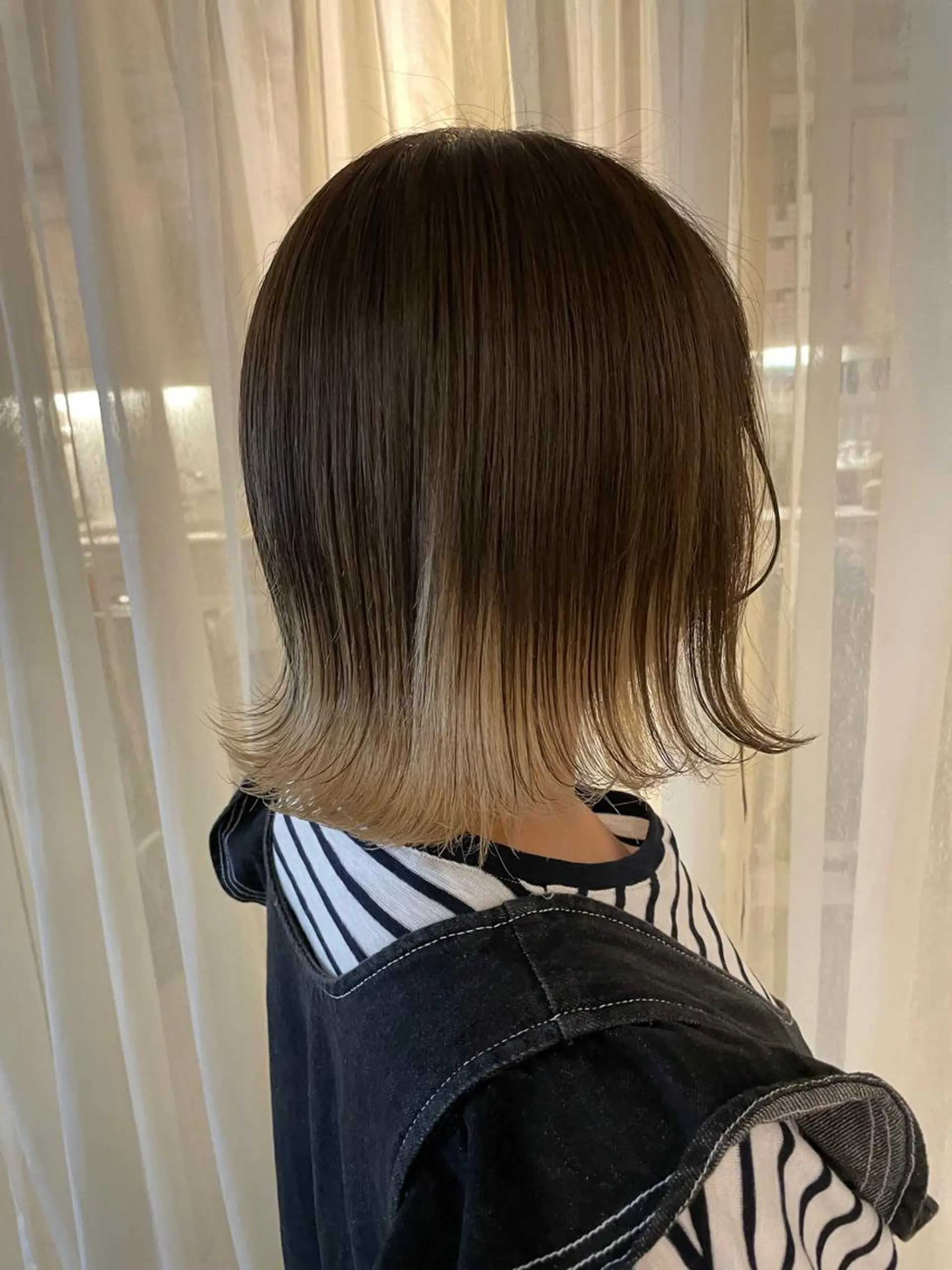 ショート カラー ブリーチ インナーカラー ツートーンカラー Sherry/R 三川町　木村祐里奈のヘアスタイル