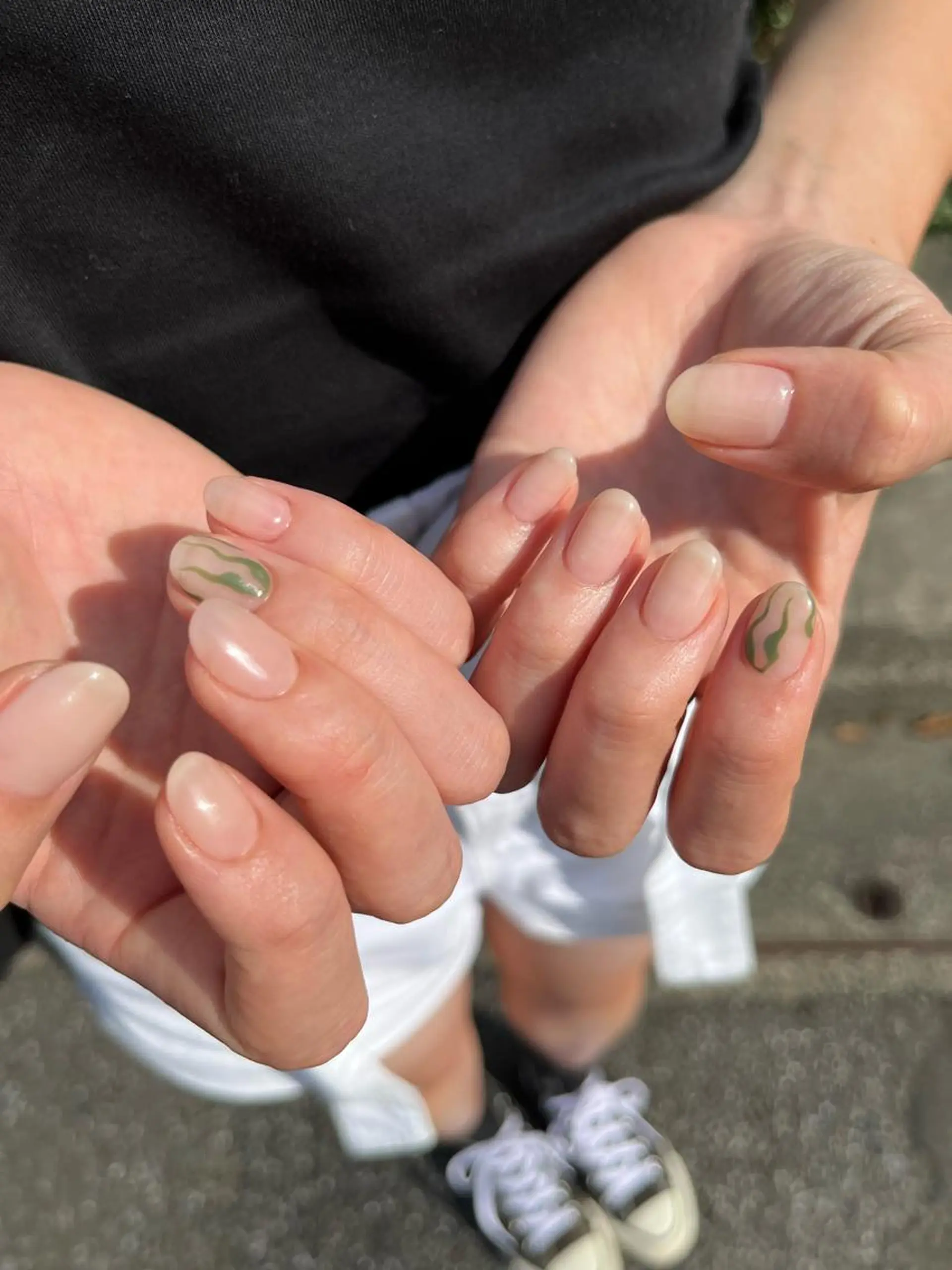 ネイル シンプルネイル 🌼大西洋子 laughl🌼のネイルデザイン