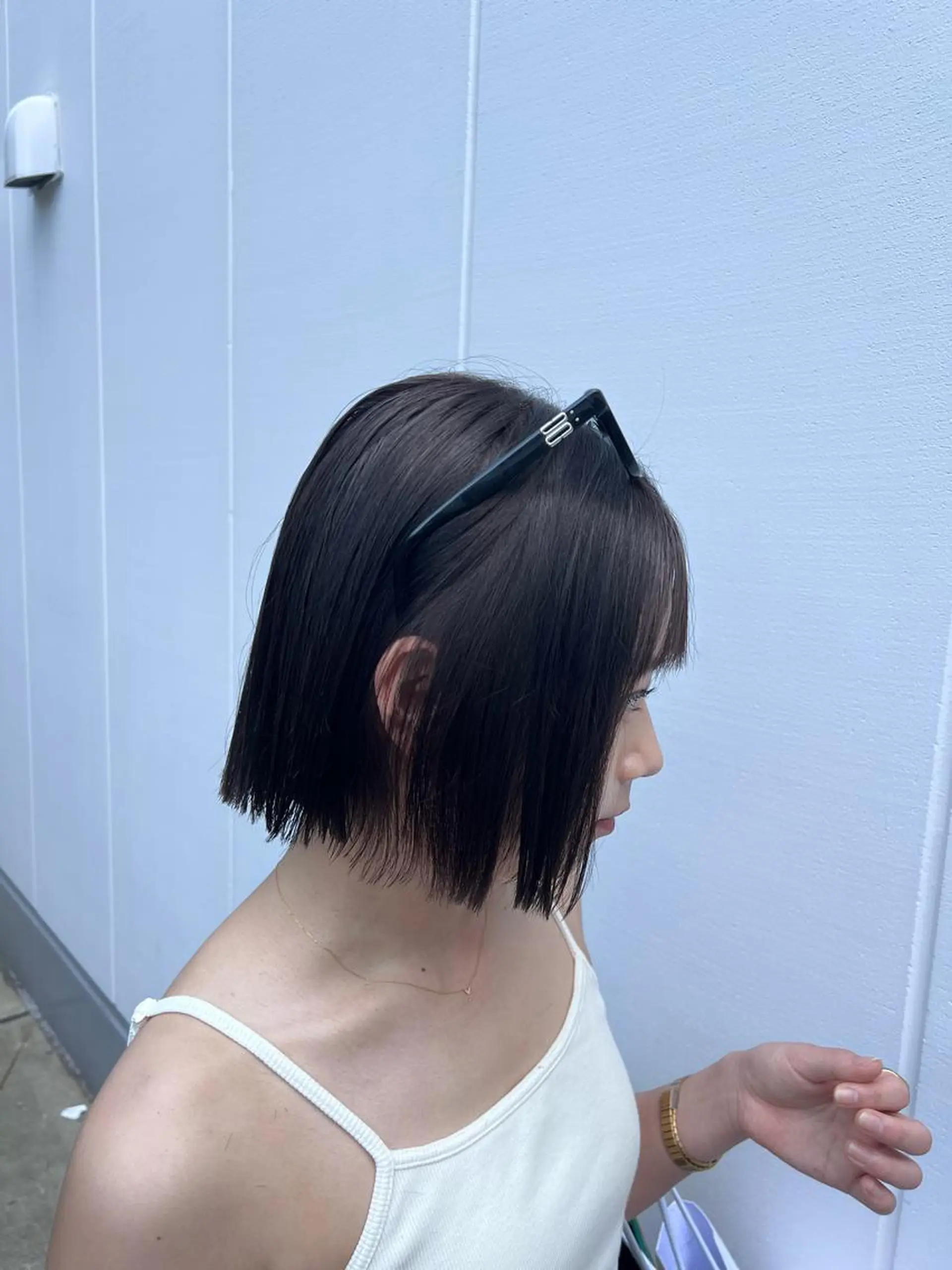 ショート カラー R/🤎 パーマ&ブリーチ🔥のヘアスタイル