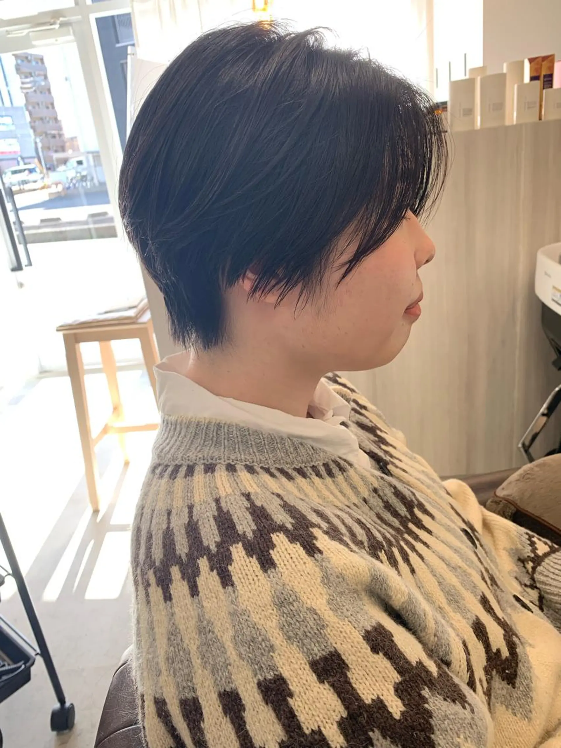 ショート カット パーマ トリートメント 新海 芳樹のヘアスタイル