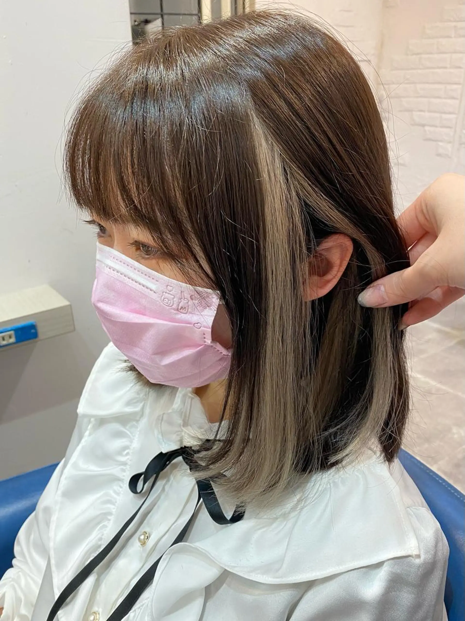 ミディアム カラー シールエクステ エクステ カット ヘアカラー uros.所属・メンズパーマ/ エクステ🌞セナのヘアスタイル