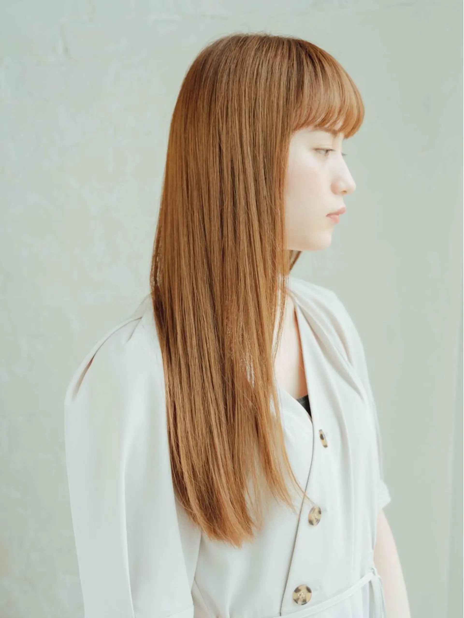 ロング カラー ベージュカラー シアーベージュ カット 縮毛矯正 トリートメント 北九州美容室 🕊️わかな✂︎のヘアスタイル