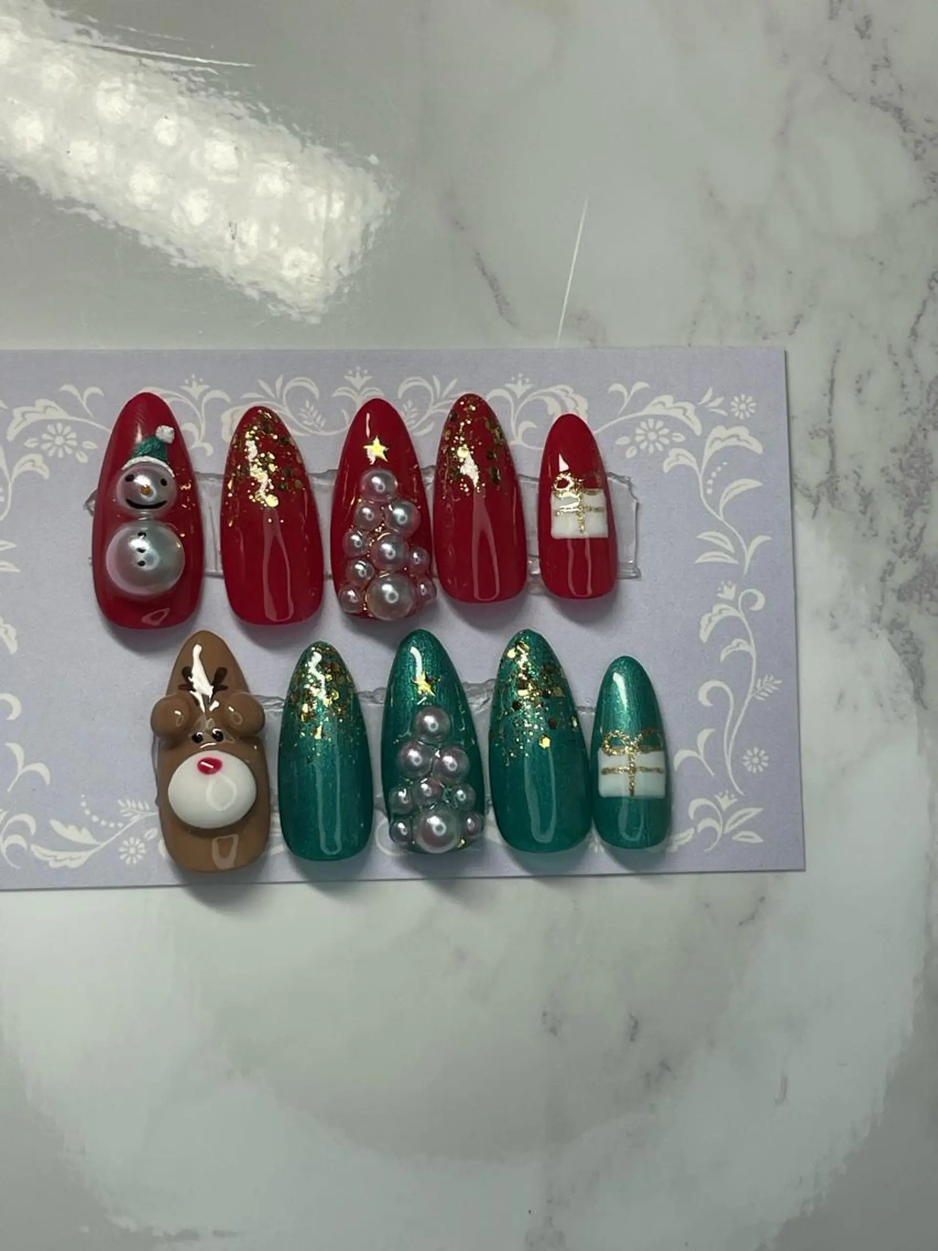 ネイル ネイルチップ 冬ネイル クリスマス その他(ネイル) oki nailのネイルデザイン
