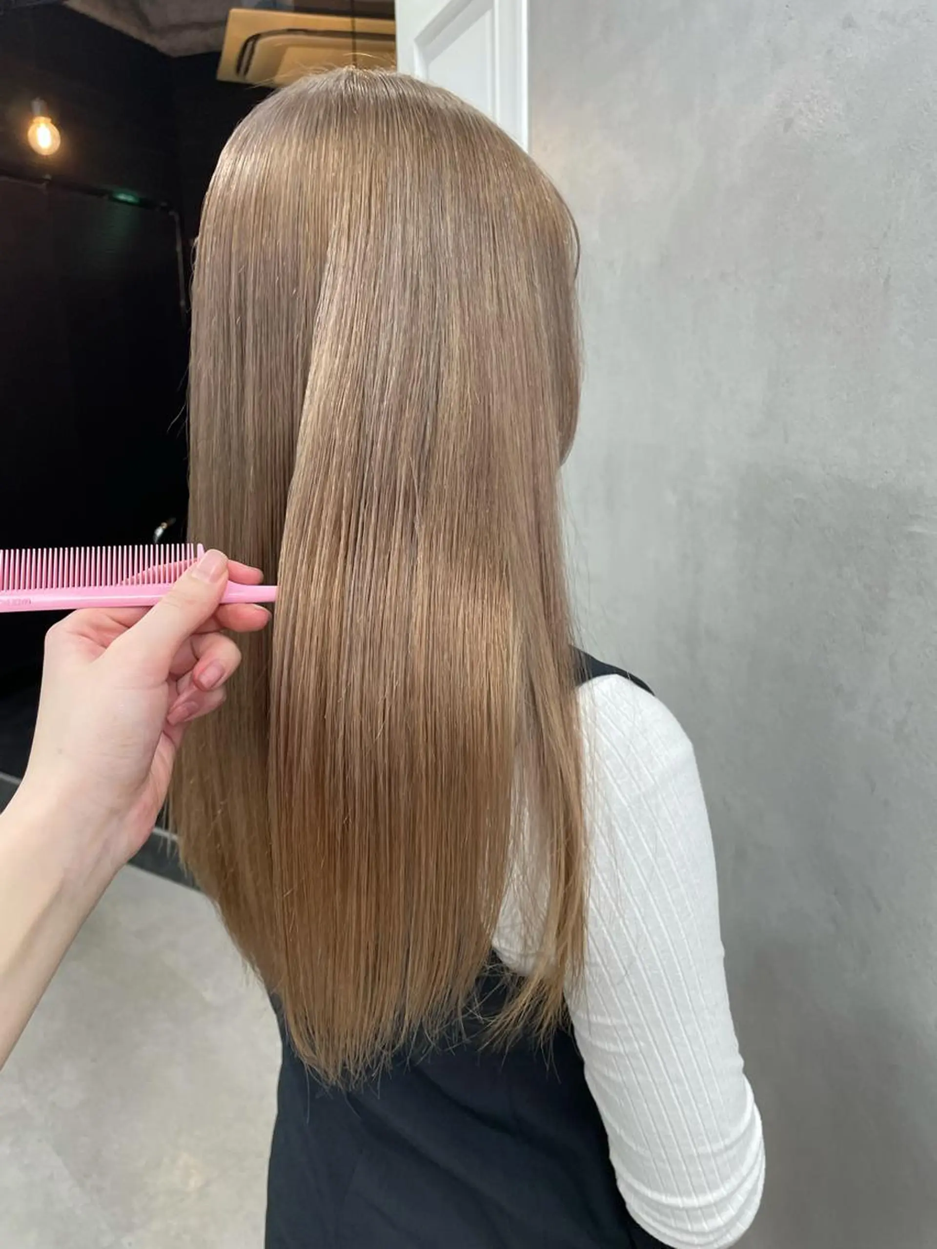 ロング カラー ヘアアレンジ ヘアカラー トリートメント 韓国/ハイトーン/ ボブ🎀MIKU🎀のヘアスタイル