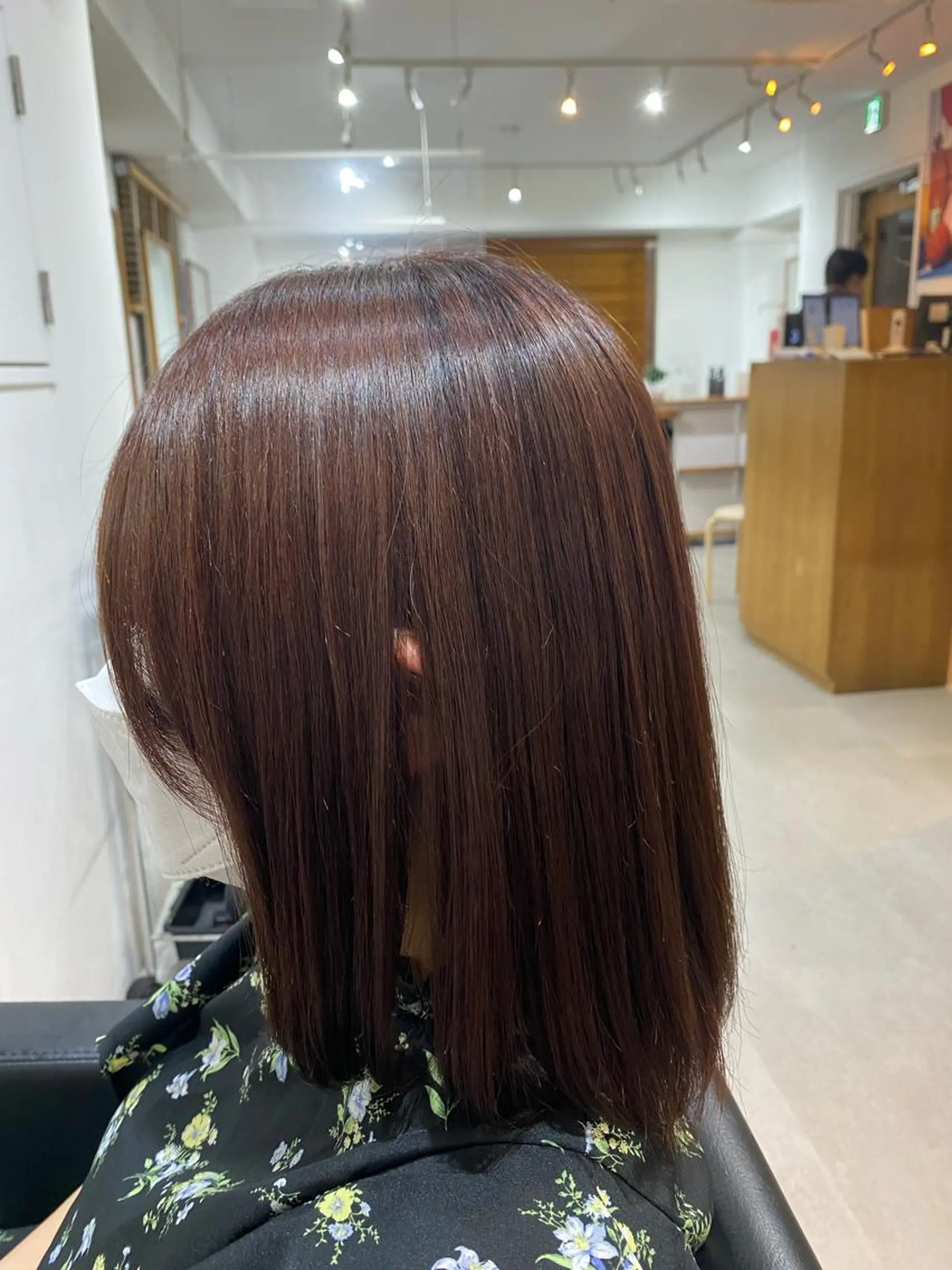 セミロング カラー 銀座⚜️【脱白髪染め 美髪矯正】トグチのヘアスタイル