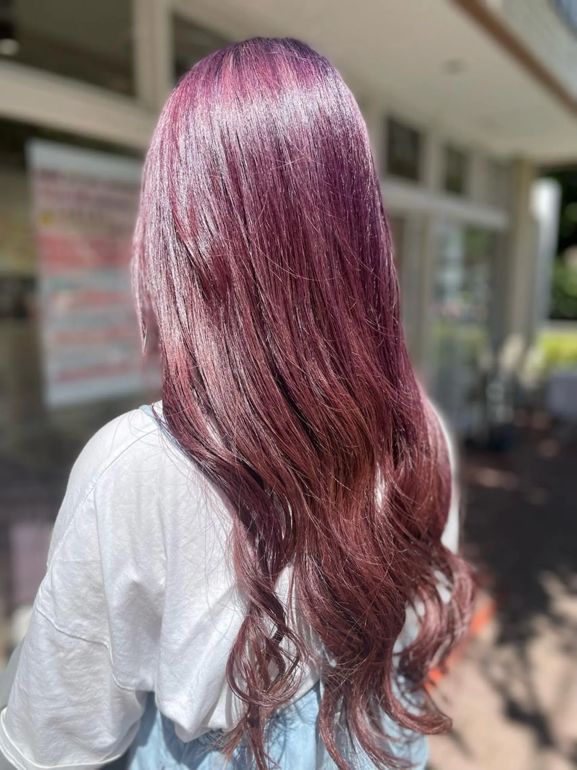 ロング カラー アッシュ バイオレットカラー バイオレットアッシュ ヘアカラー トリートメント 🎨 SHIORI🥀のヘアスタイル