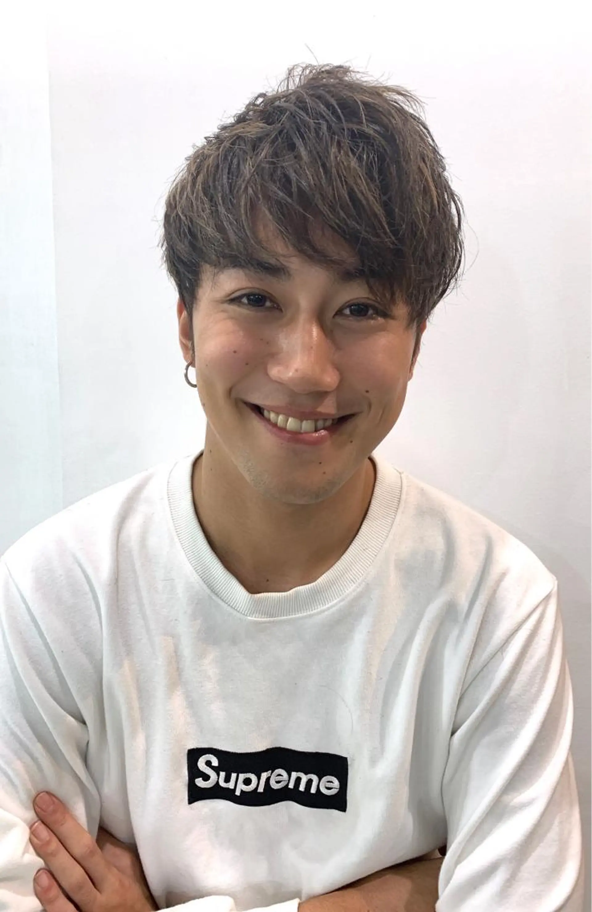 ショート パーマ メンズ メンズハイライト マッシュ ハイライト ショートヘア メンズ特化👨 細谷碧海のヘアスタイル