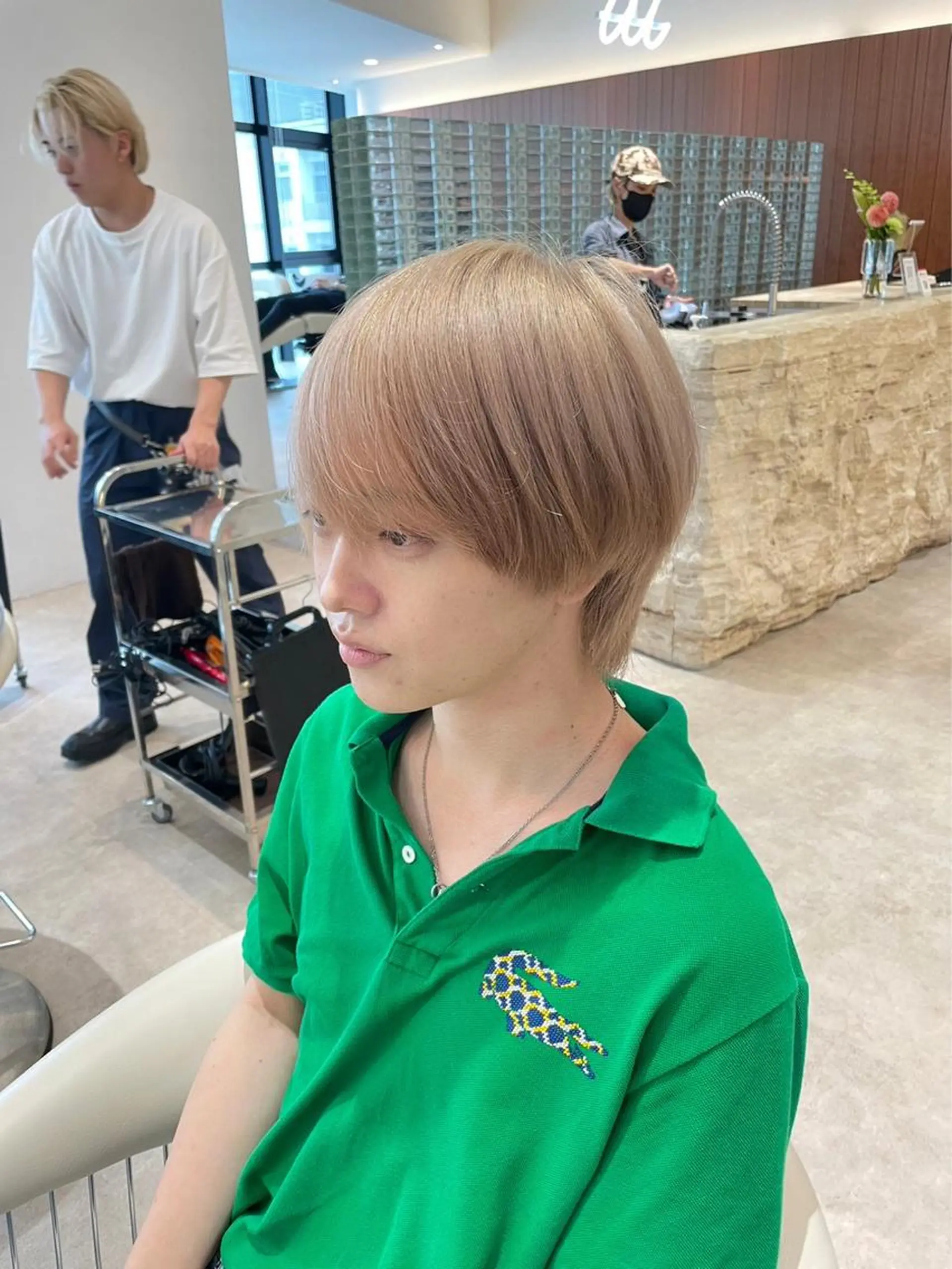 ショート カラー メンズ ヘアカラー トリートメント メンズ特化美容師 🤍FUKAのヘアスタイル